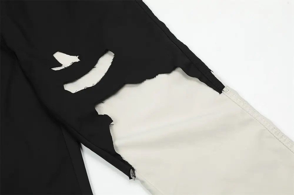 Vintage Cargo pants casual hip-hop Y2k style black and white Size US 32 / EU 48 - 7 Thumbnail