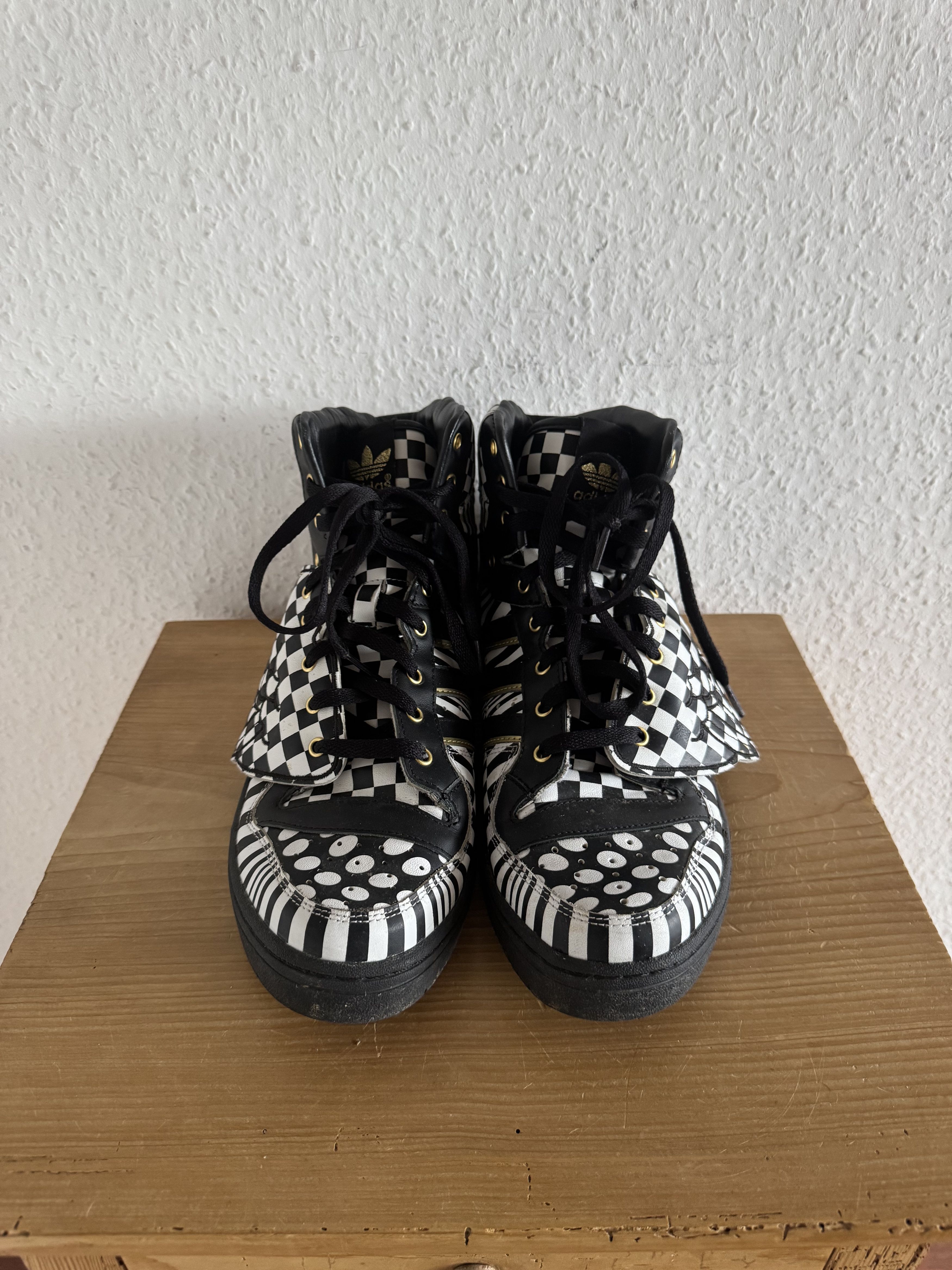 Adidas × Jeremy Scott JS Wings OPART Black White Size US 12.5 / EU 45-46 - 3 Thumbnail