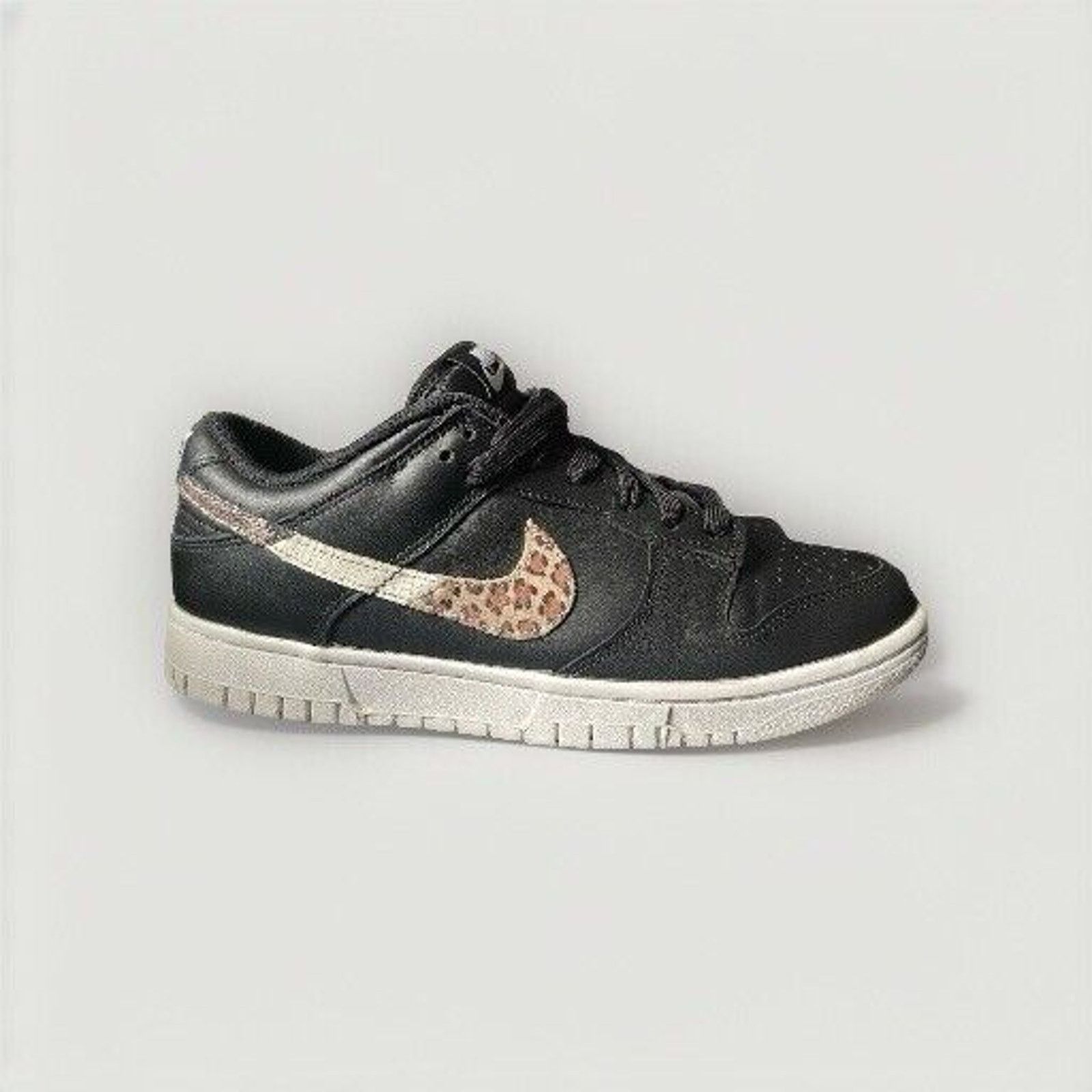 Nike Nike Dunk Low Primal Black Animal Print Swoosh DD7099-001 Size US 7 / IT 37 - 3 Thumbnail