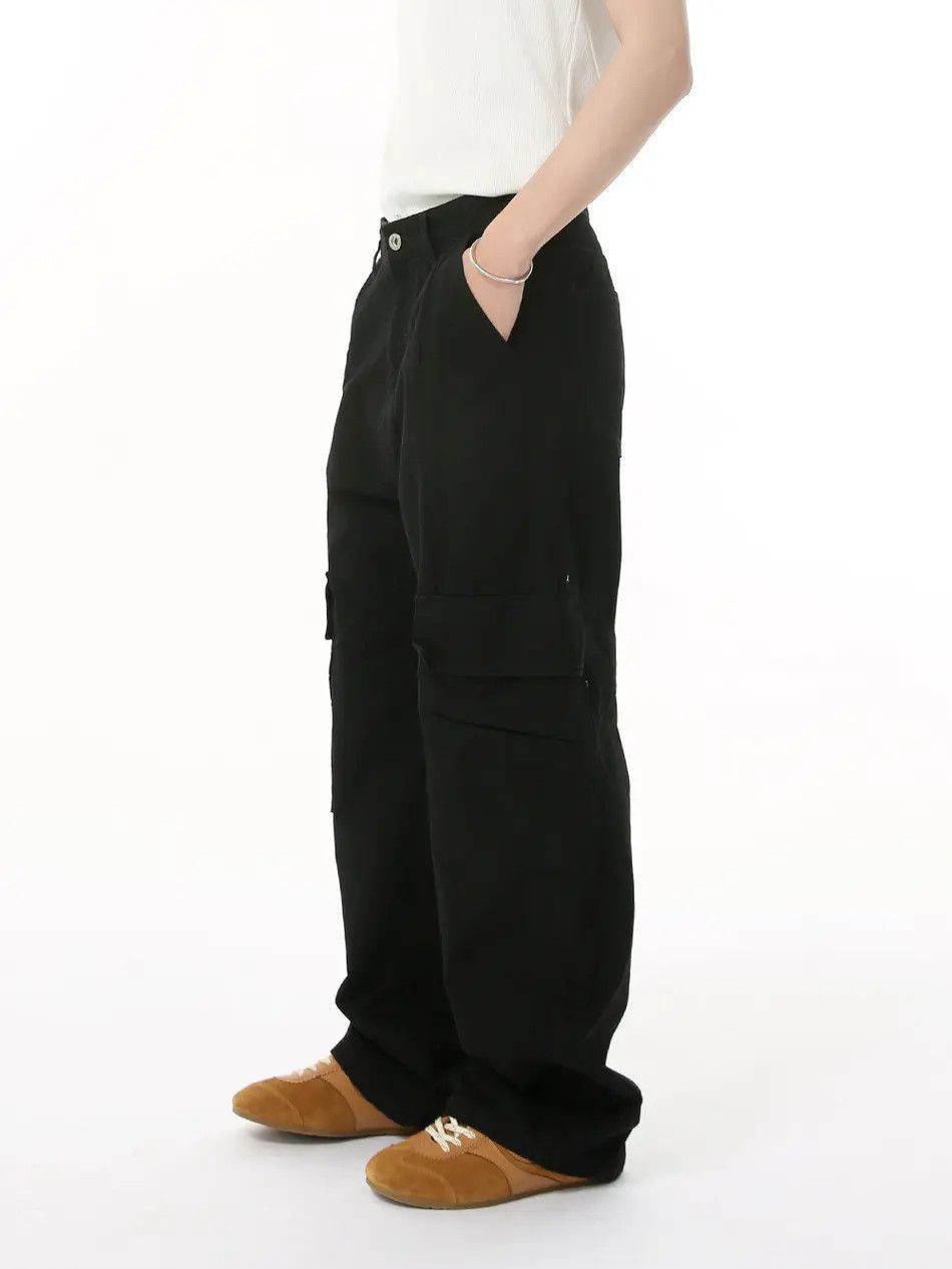 Japanese Brand Retro loose solid color high street jeans Size US 32 / EU 48 - 4 Thumbnail