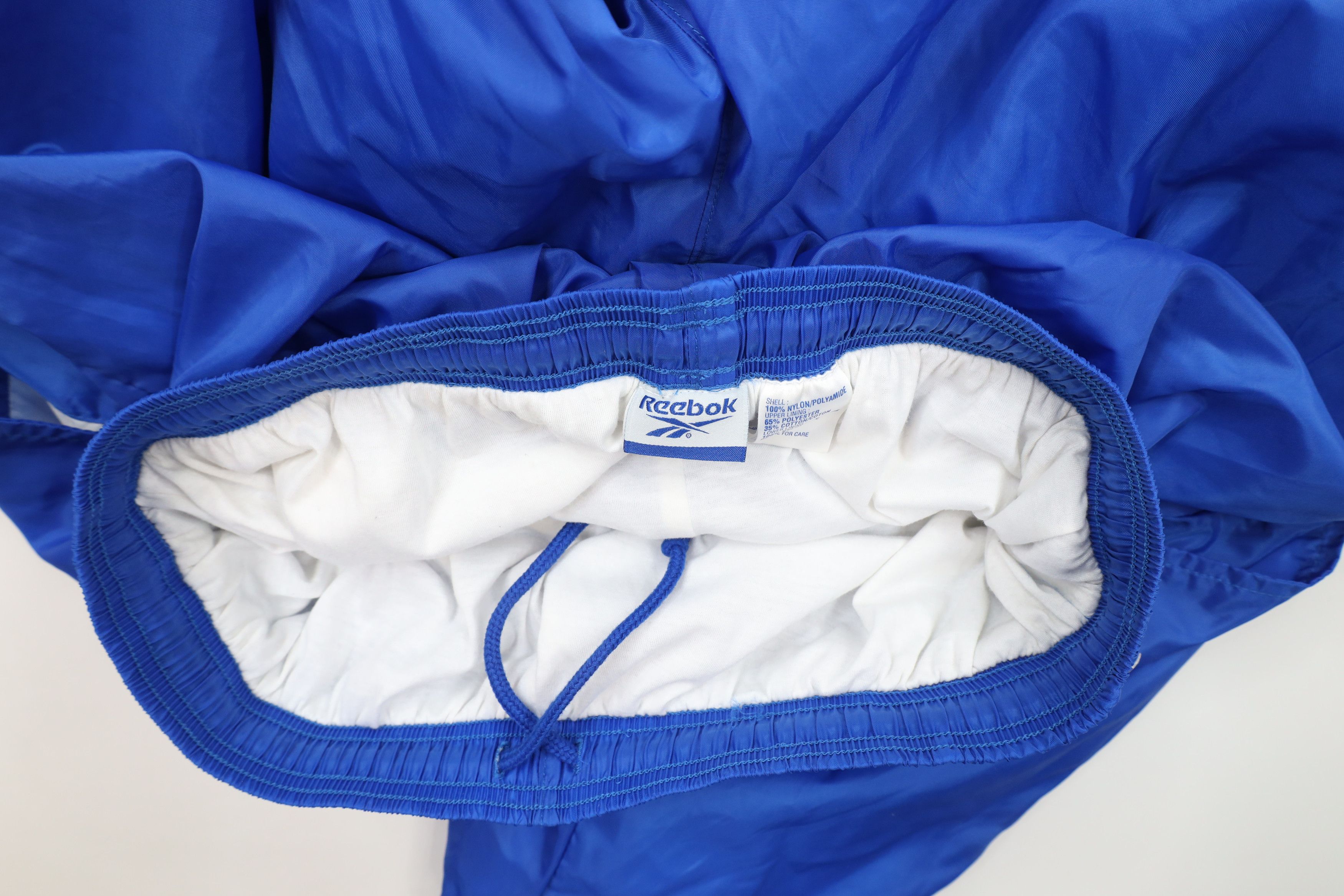 Reebok × Vintage Vintage 90s Reebok Lined Cuffed Nylon Joggers Pants Blue Size US 38 / EU 54 - 10 Thumbnail