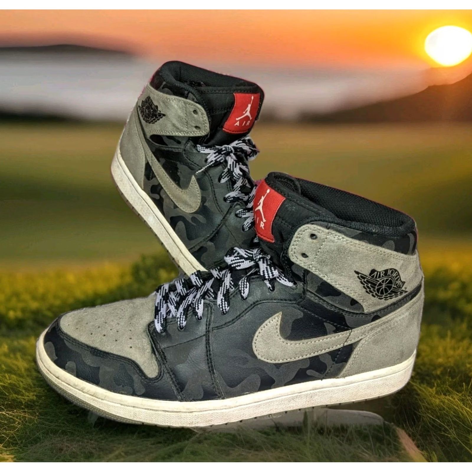 Nike Nike Air Jordan 1 Retro High Camo 3M Shadow Sneaker Mens 9 Size US M / EU 48-50 / 2 - 2 Thumbnail