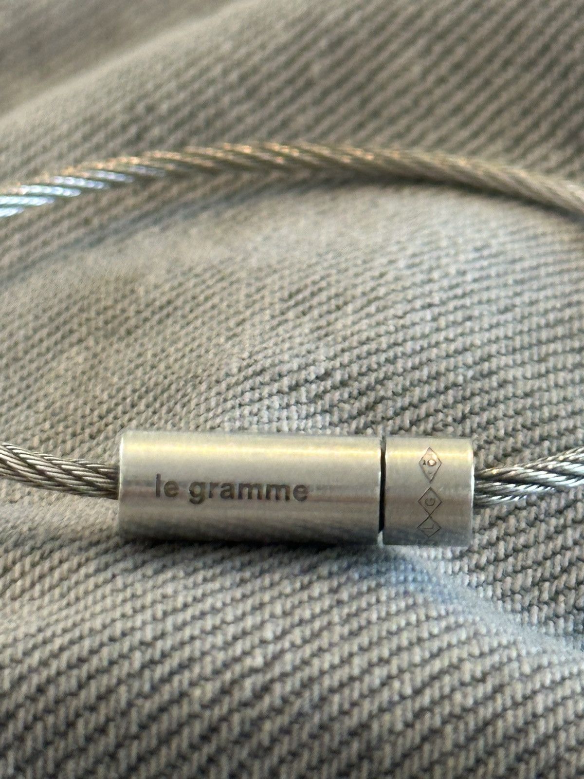 Le Gramme LE GRAMME Silver Cable ‘Le 7g’ Bracelet Size ONE SIZE - 4 Thumbnail