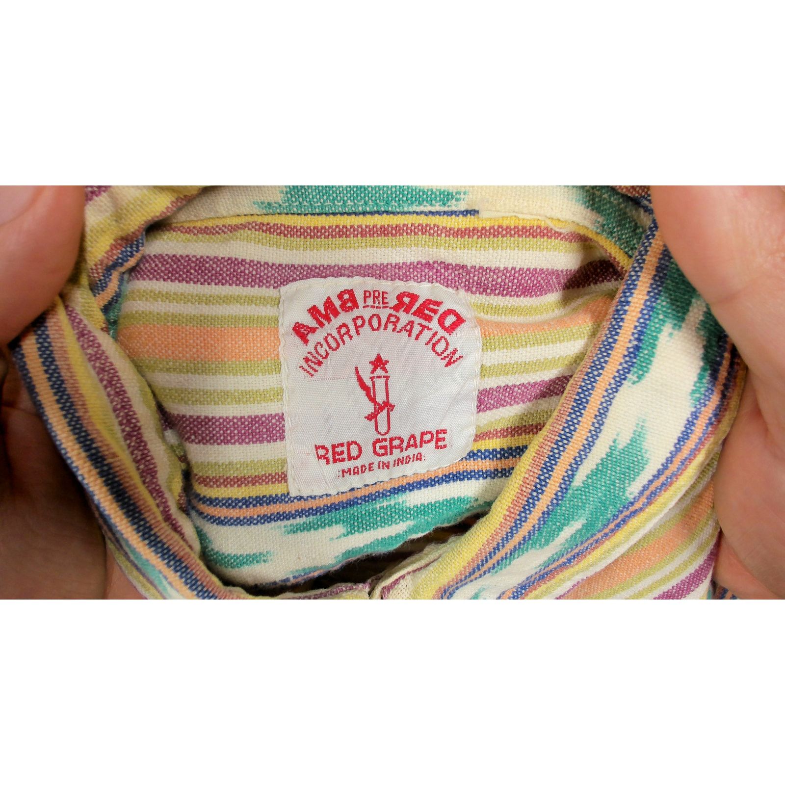 Vintage VTG Y2K Pastel Ikat Boxy Drop-Shoulder Festival Button Up Size XL / US 12-14 / IT 48-50 - 6 Thumbnail