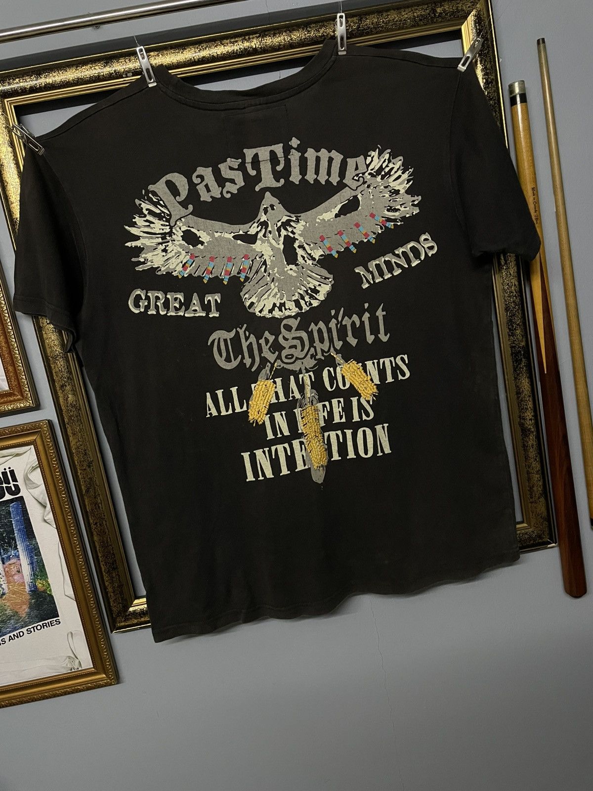 Designer × Japanese Brand × Vintage 90 Japan Strange Heaven Past Time Spirit Embroidery Sunfaded Size US L / EU 52-54 / 3 - 2 Thumbnail
