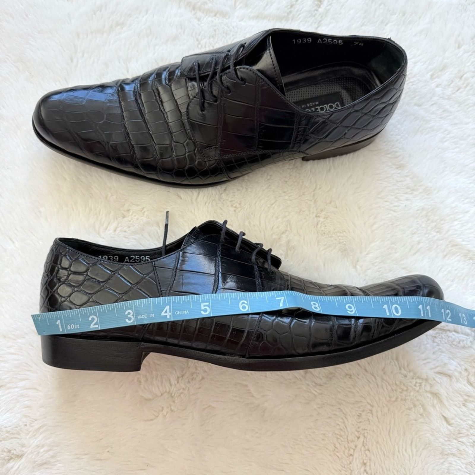 Dolce&Gabbana men crocodile skin size 37,5EU Authentic 4500$