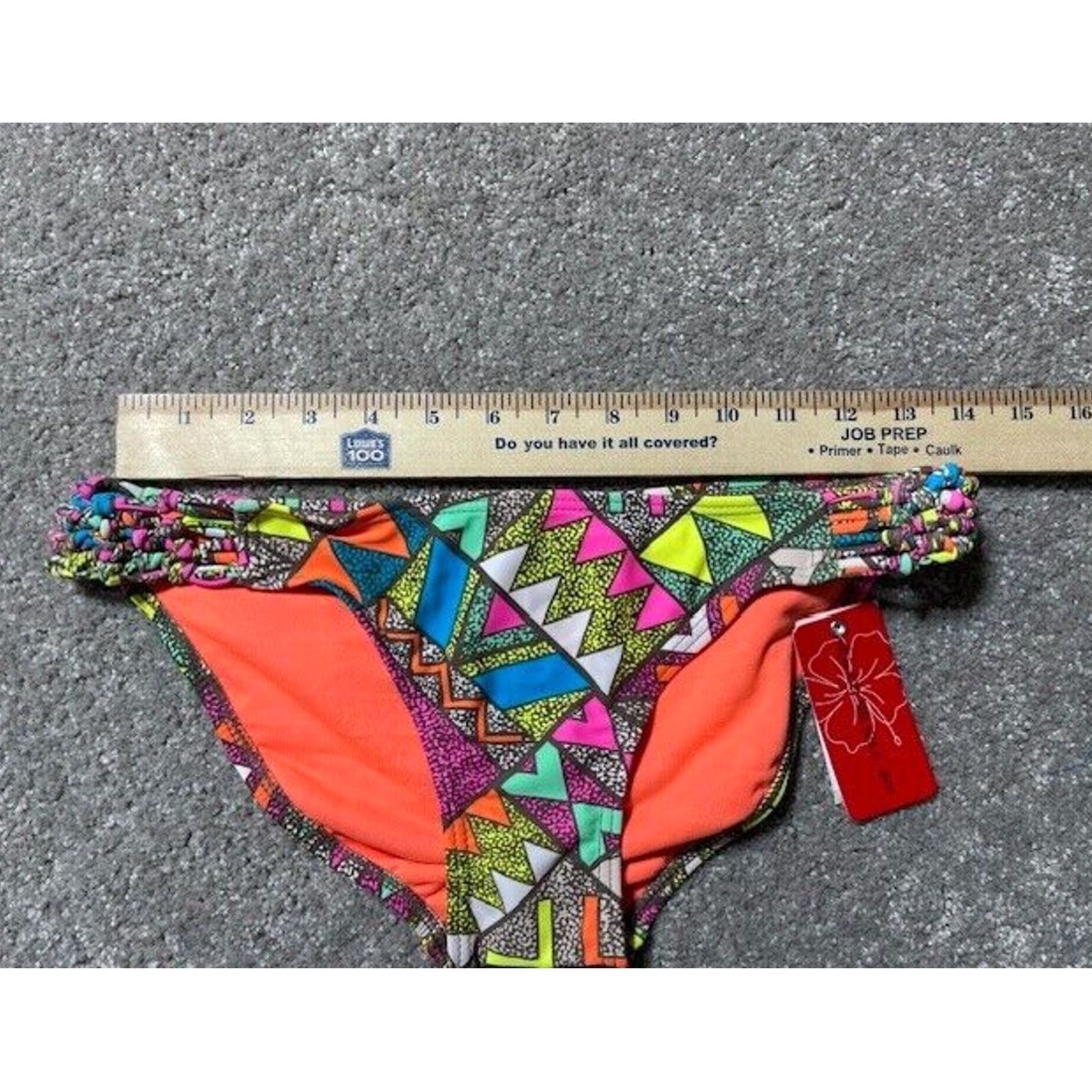 Etro Gossip Bikini Bottom M Hipster Multicolor Colorblock 80s 90s Y2K Boho Beach Aztec Women Summer Swim Bottom Size 32" / US 10 / IT 46 - 4 Thumbnail