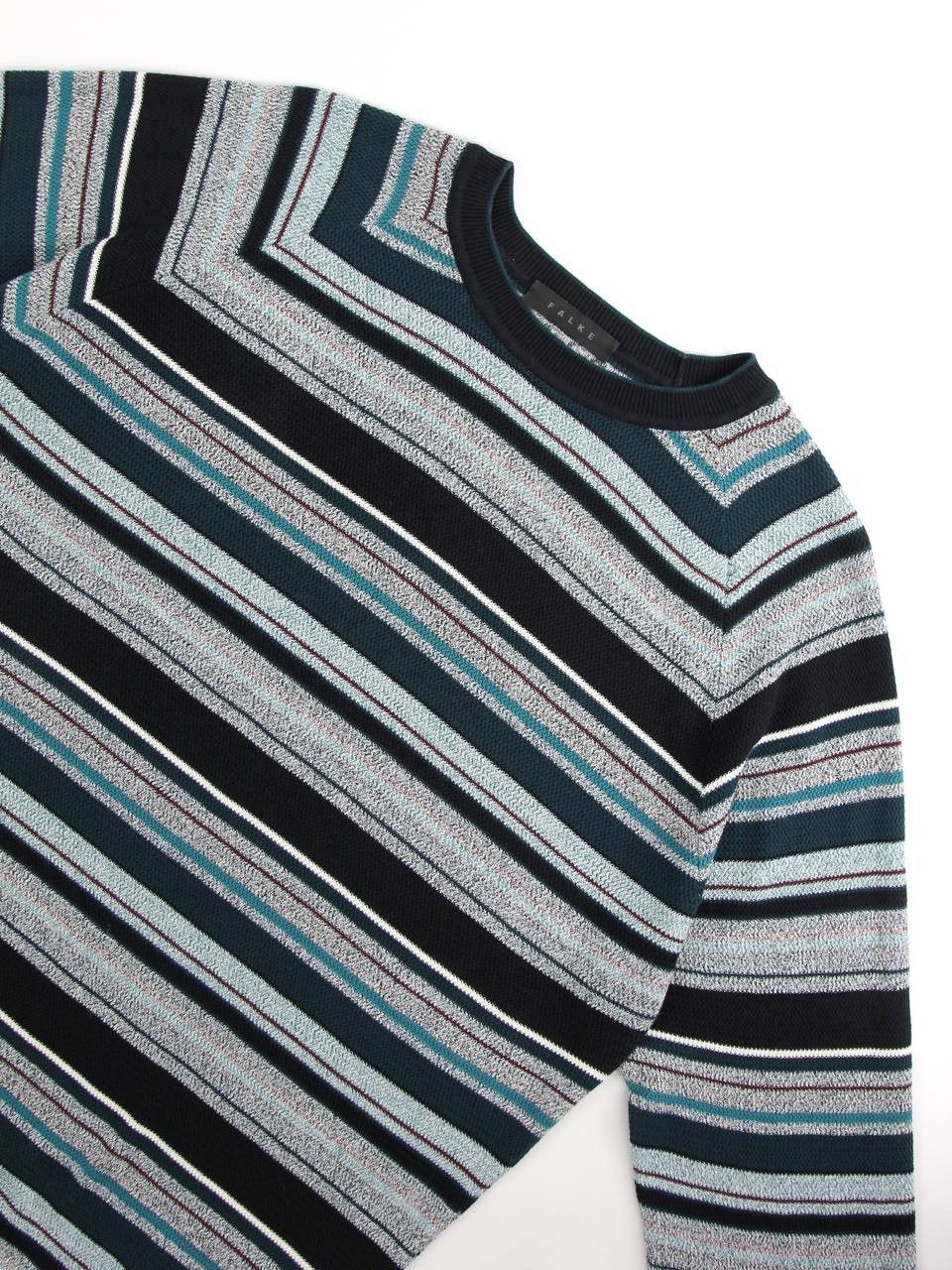 FALKE FALKE Knitted cotton striped jumper Size US XXL / EU 58 / 5 - 6 Thumbnail