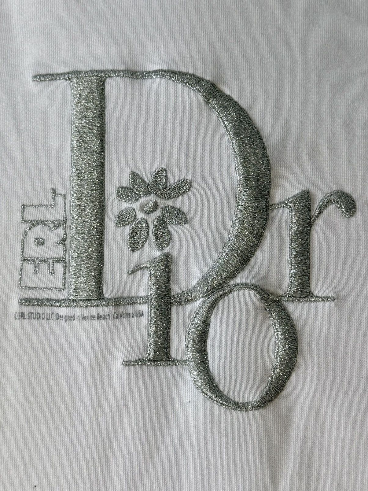 Dior × ERL New with tags Dior X ERL Silver Logo Long Sleeve T-Shirt L Size US L / EU 52-54 / 3 - 5 Thumbnail