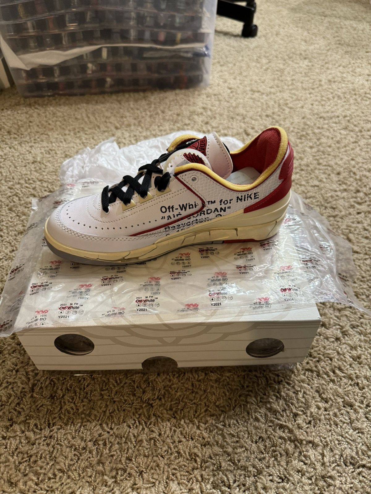 Nike × Off-White × Virgil Abloh Off White Jordan 2 Size US 5 / EU 37 - 6 Thumbnail