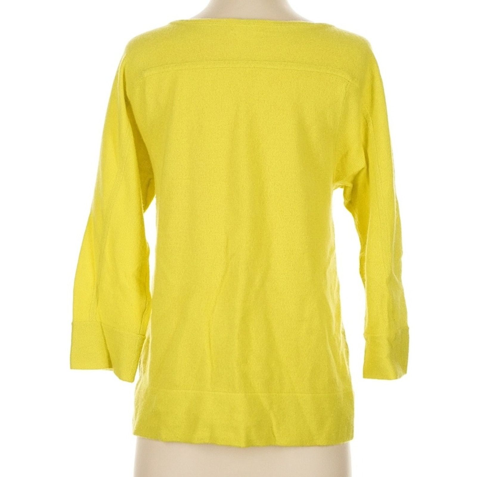 J.Crew J. Crew Cashmere Chartreuse Crew Neck Sweater Size S / US 4 / IT 40 - 3 Thumbnail