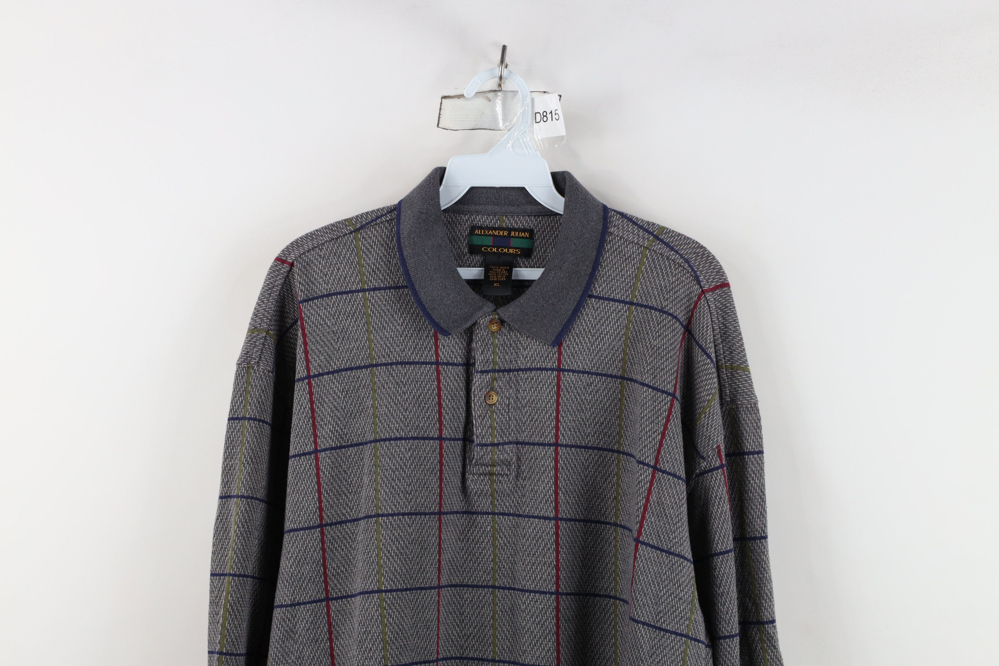 Vintage Vintage 90s Streetwear Knit Long Sleeve Rugby Polo Shirt Size US XL / EU 56 / 4 - 2 Thumbnail