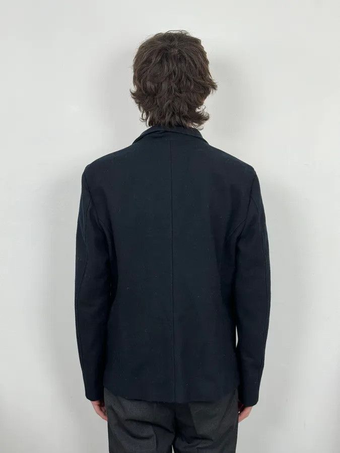 Emporio Armani AW2008 Emporio Armani Black Asymmetrical Officer Jacket Size US M / EU 48-50 / 2 - 2 Thumbnail