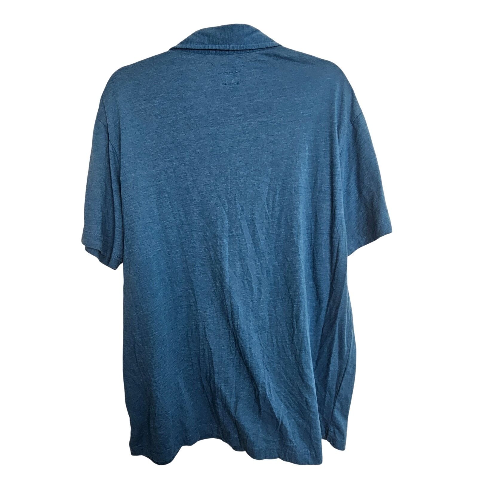 RVCA RVCA Polo Shirt Blue Short Sleeve Top Collared Neck Men XL Size US XL / EU 56 / 4 - 8 Thumbnail
