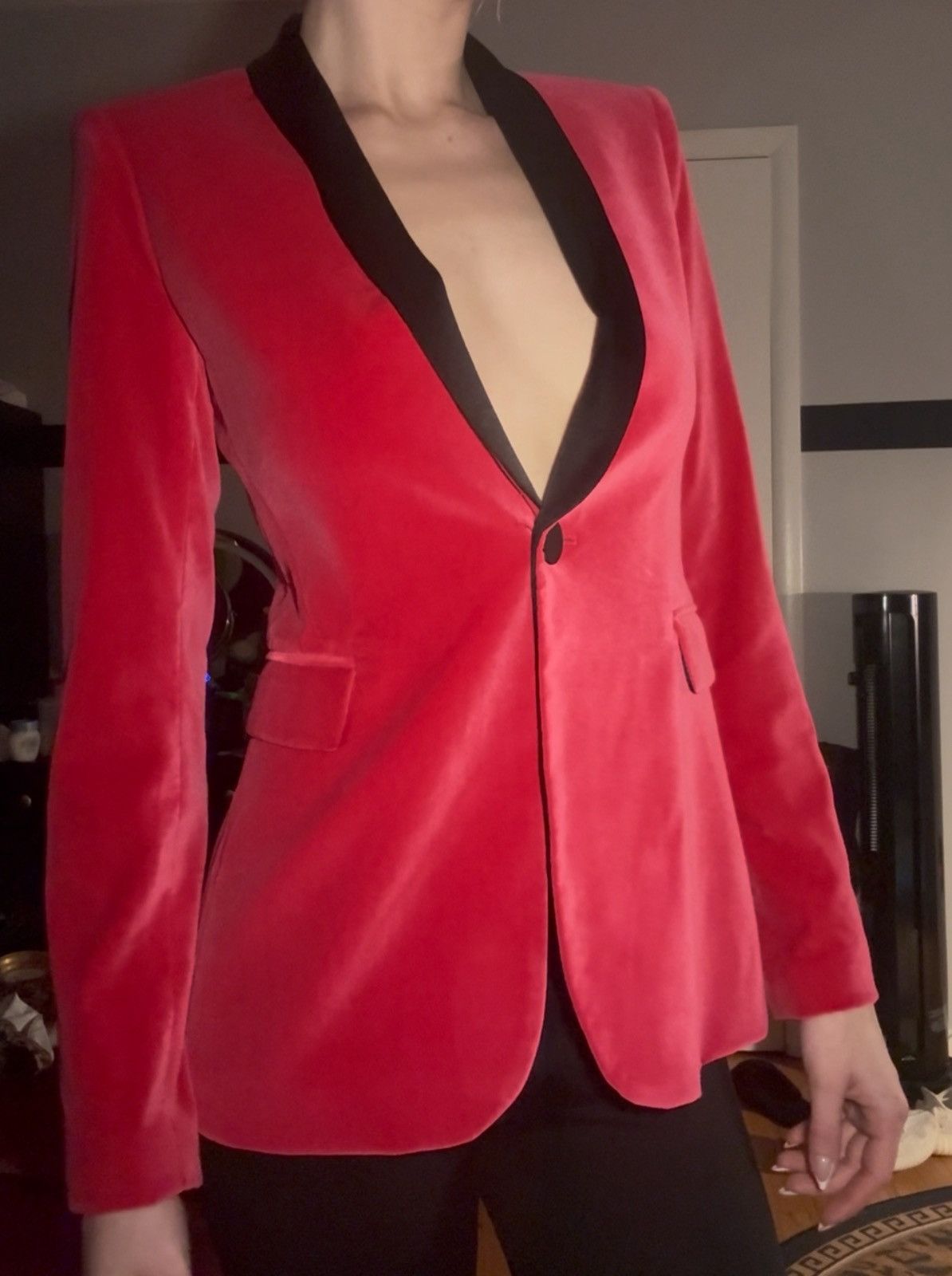 Alice + Olivia Alice + Olivia Velour blazer Size XS / US 0-2 / IT 36-38 - 1 Thumbnail