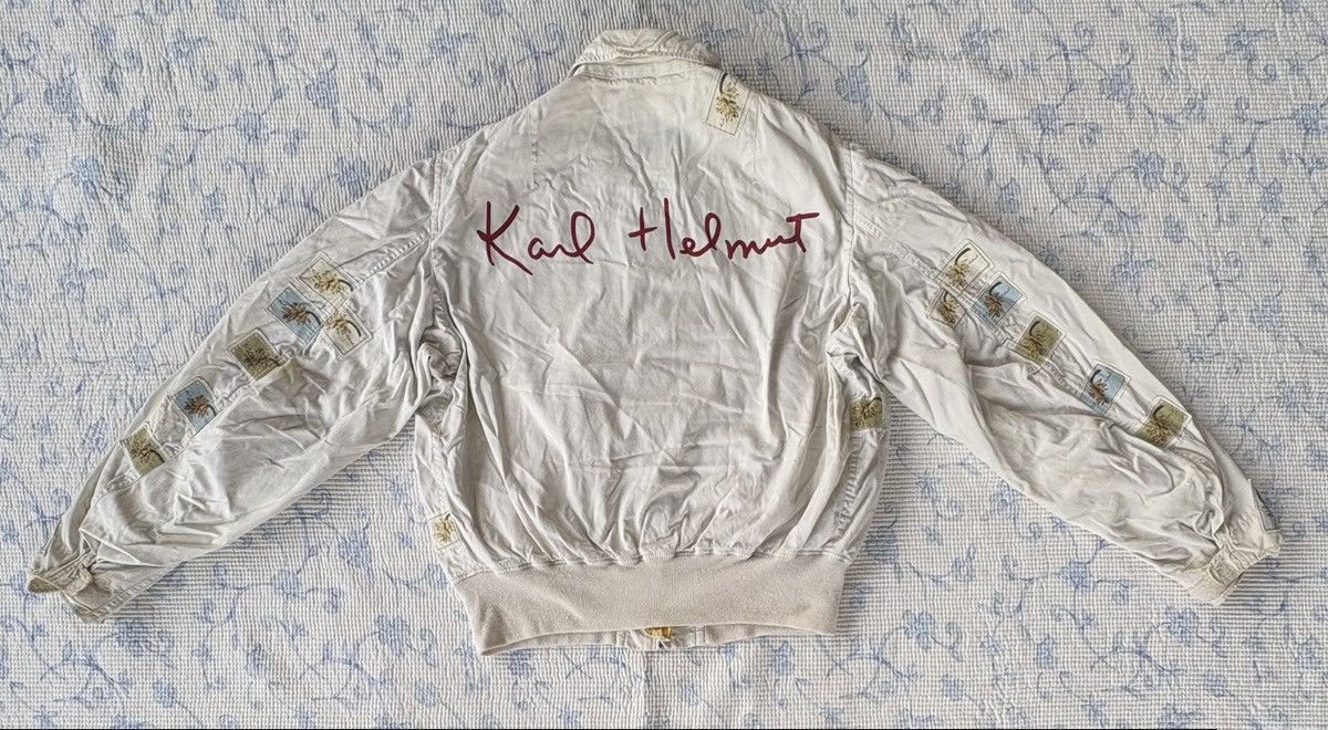 Karl Helmut Karl Helmut Bomber Flower Patch Jacket Size US L / EU 52-54 / 3 - 9 Thumbnail