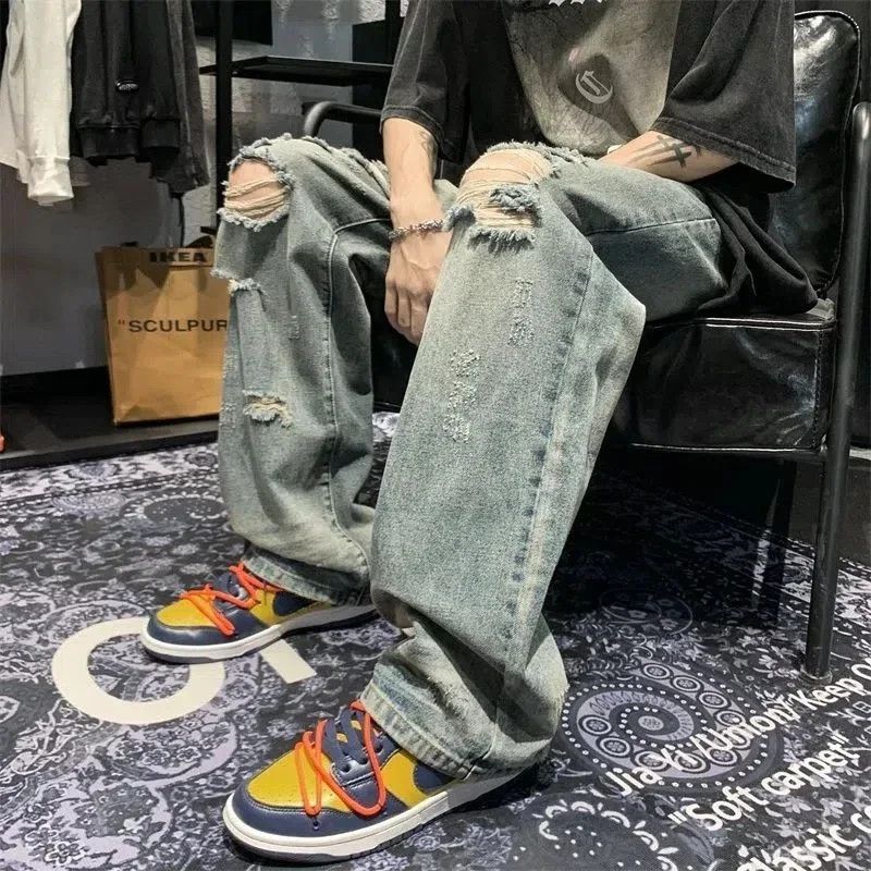 Japanese Brand × Jean Torn Holes Broken Jeans Size US 26 / EU 42 - 5 Thumbnail