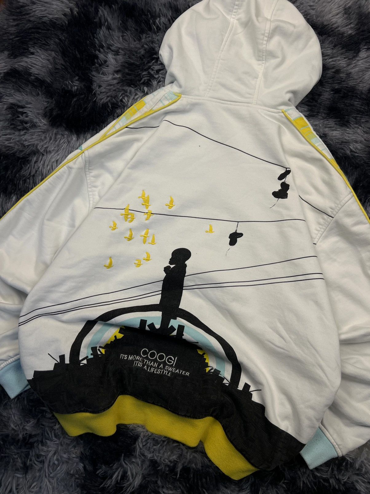 Coogi Vintage COOGI Full Zip Hoodie Graphic hip hop y2k Back Print Size US XL / EU 56 / 4 - 2 Thumbnail