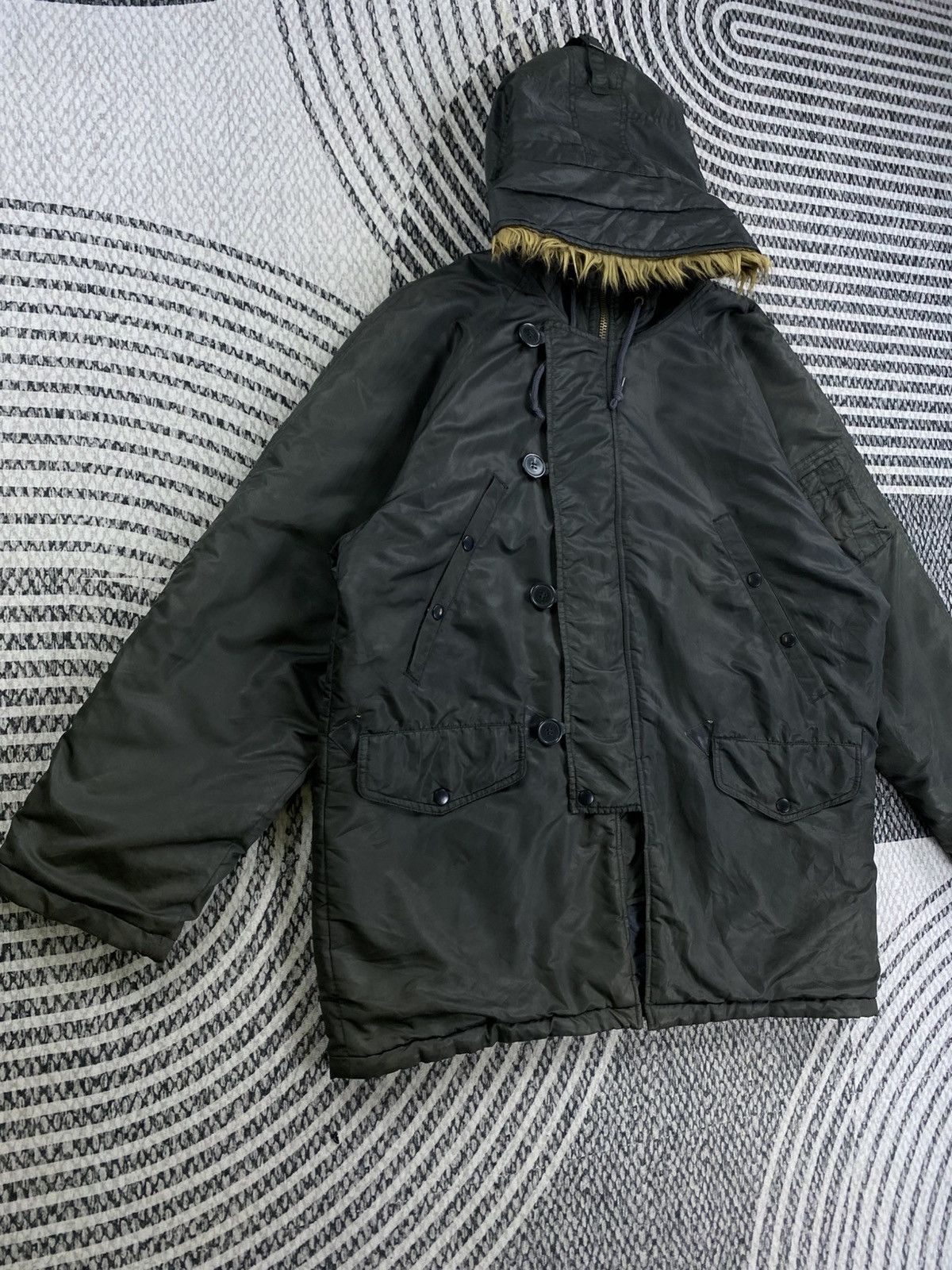 Avirex Vintage Avirex Fur Parka Military Jacket Size US XL / EU 56 / 4 - 4 Thumbnail