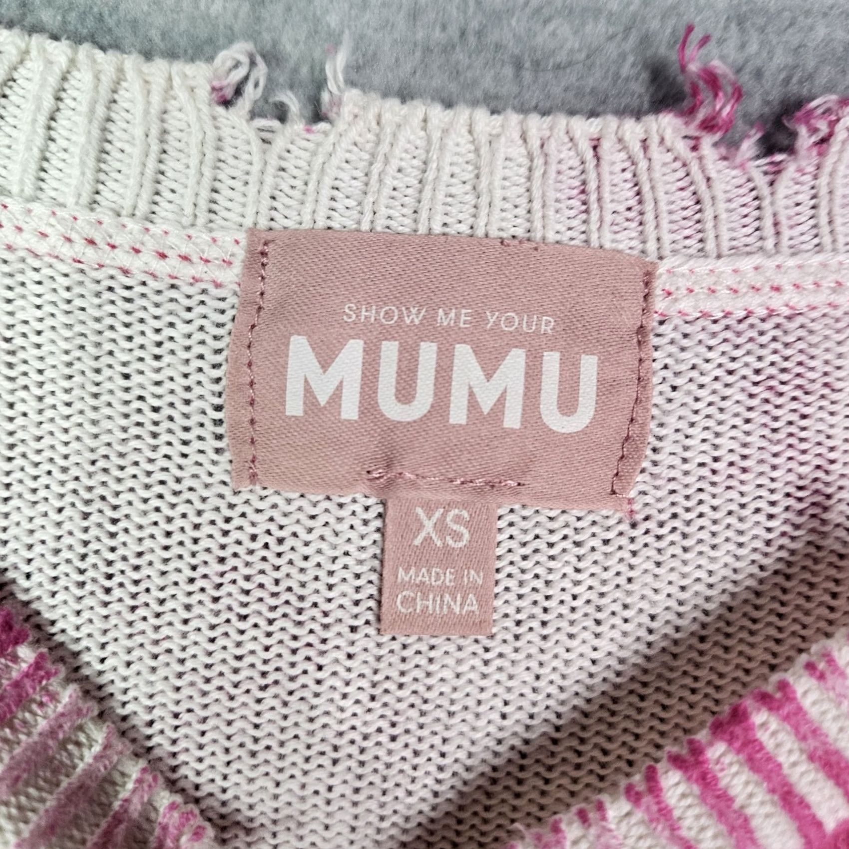 Show Me Your MuMu Show Me Your Mumu Women's Pink Tie Dye Oaklyn Oversized Sweater XS Cardigan Crew Neck Knit Regular Size XS Pink Short Description: N/A Size XS / US 0-2 / IT 36-38 - 3 Thumbnail