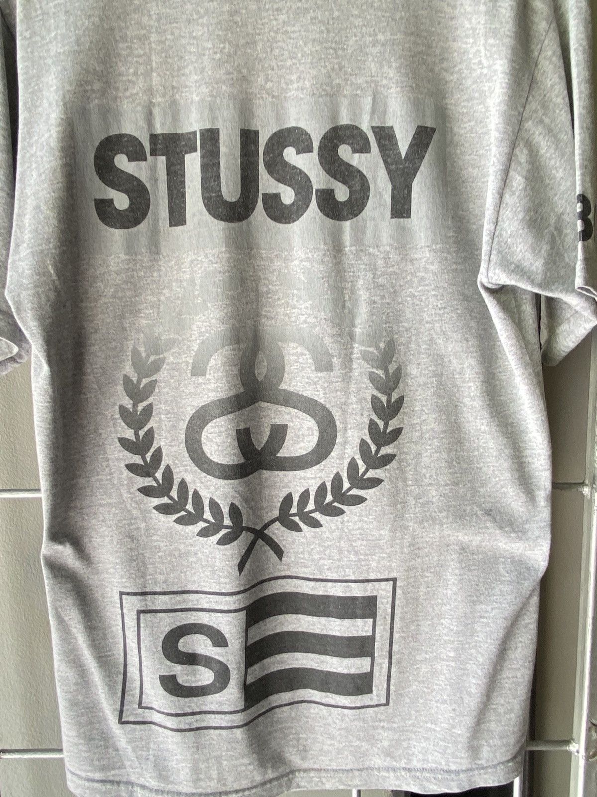 Stussy Stussy Gray Crew Neck Short Sleeve T-Shirt Size US L / EU 52-54 / 3 - 9 Thumbnail