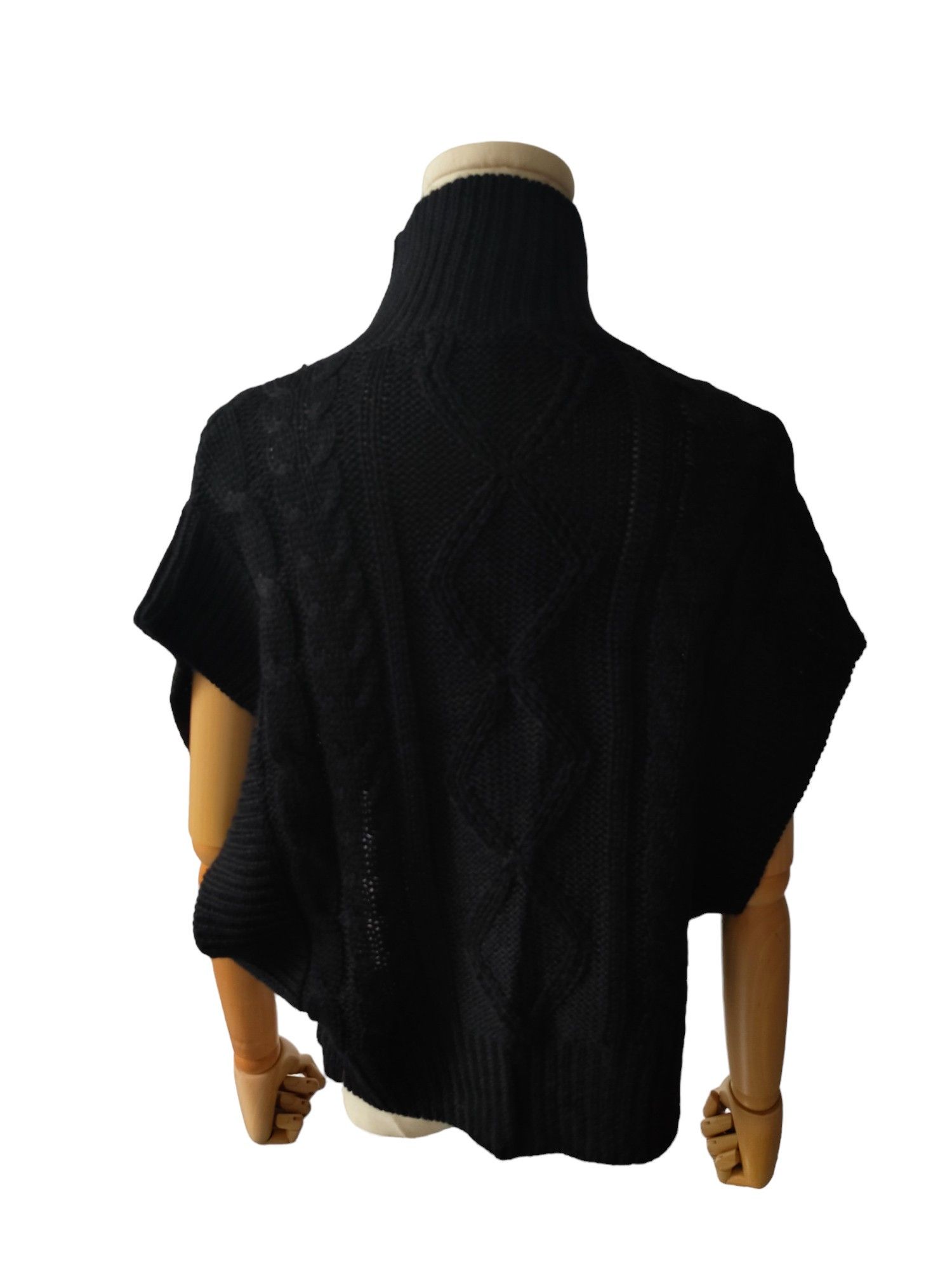 Stella McCartney Black Knitted Vest With High Collar And 3 Toggles Buttons Size S / US 4 / IT 40 - 4 Thumbnail
