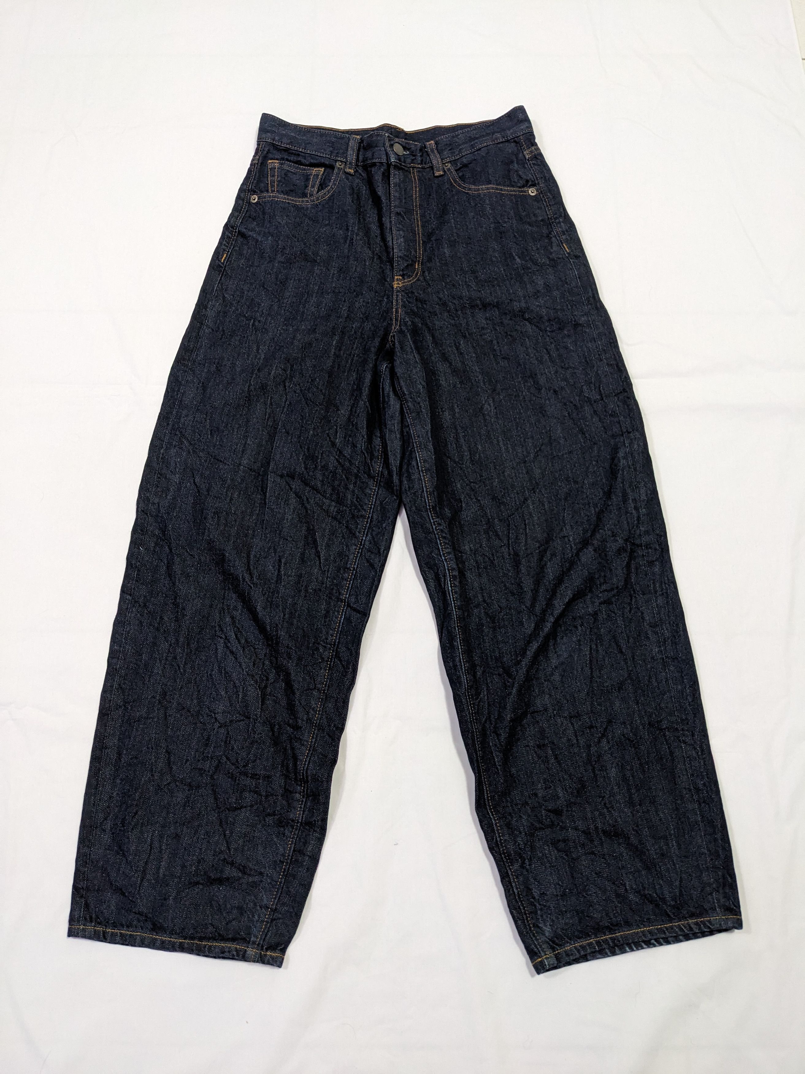 image of Gu Japan Baggy Blue Denim Pants Jeans, Men's (Size 29)