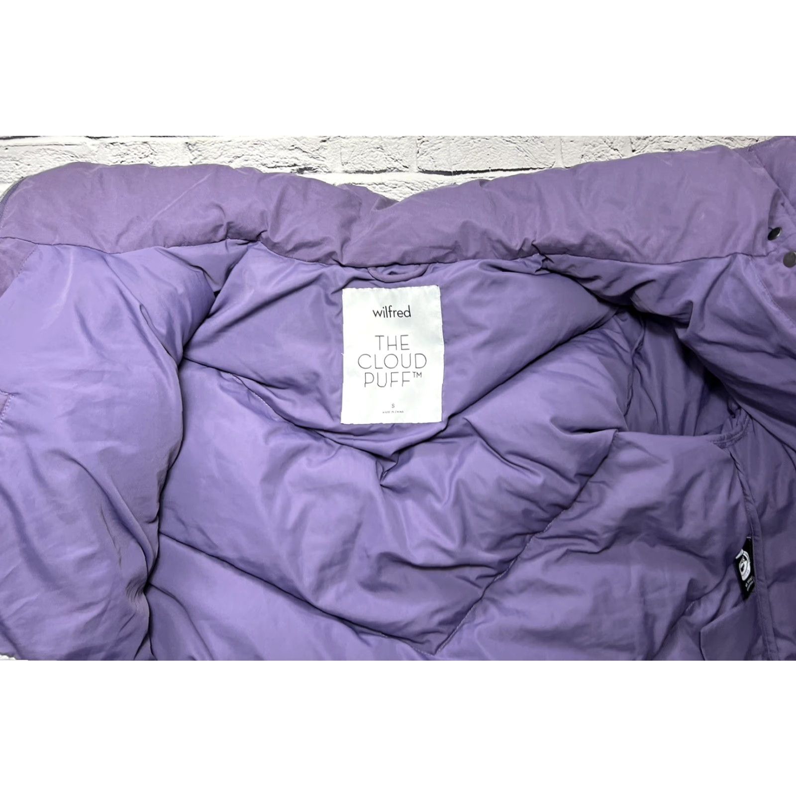 Vintage VINTAGE Wilfred Coat Womens Purple The Cloud Puff Goose Down Puffer Jacket Chevron S Size S / US 4 / IT 40 - 7 Thumbnail