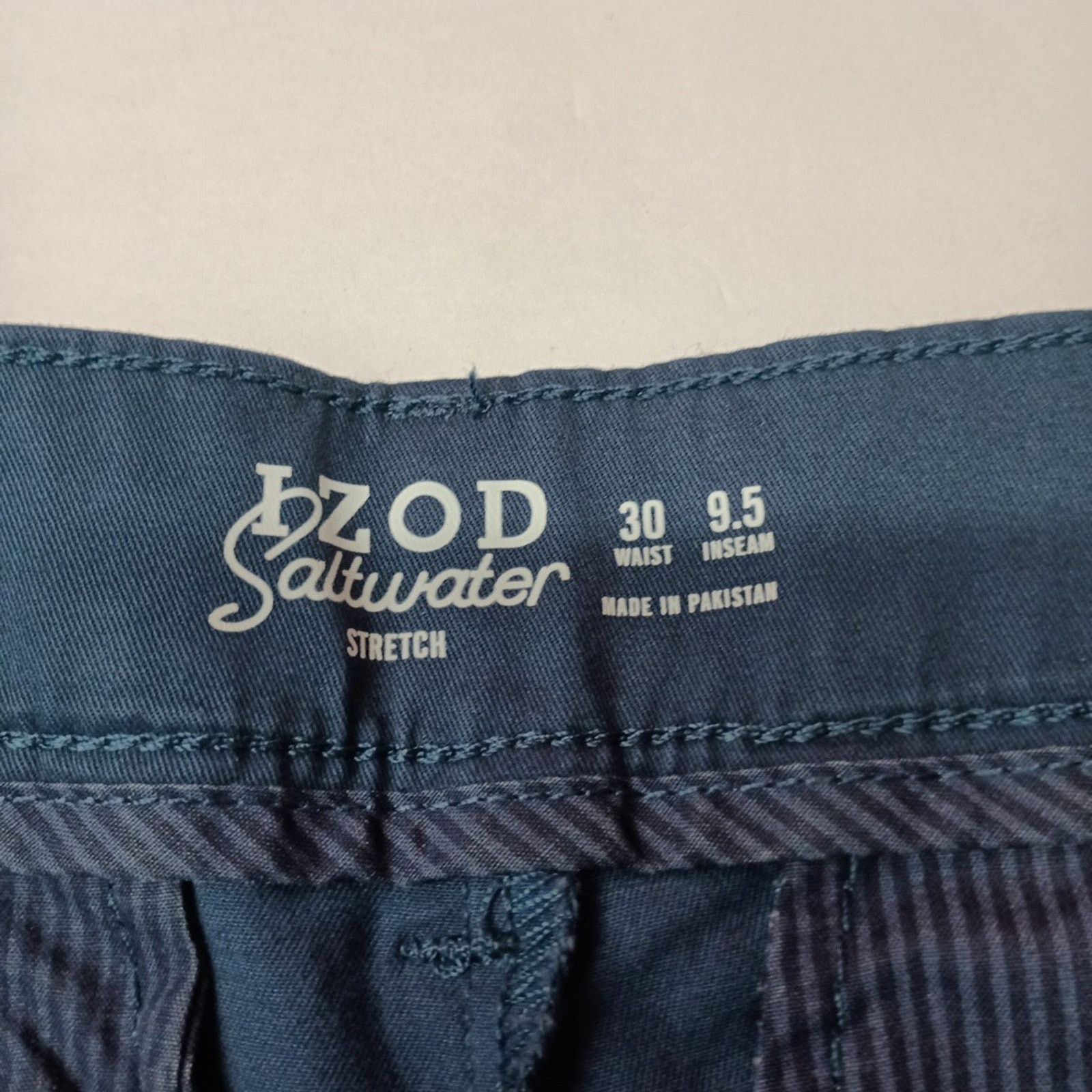 Izod NWT Men's IZOD Dockside Shorts Size 30 Blue Classic 9.5 Ins Size US 30 / EU 46 - 2 Thumbnail