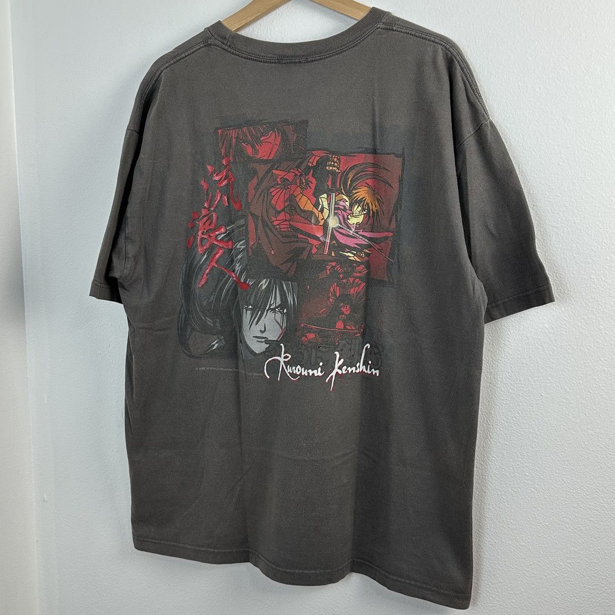 Vintage Vintage Rurouni Kenshin Anime T Shirt Shishio Makoto ODM Size US XL / EU 56 / 4 - 3 Thumbnail