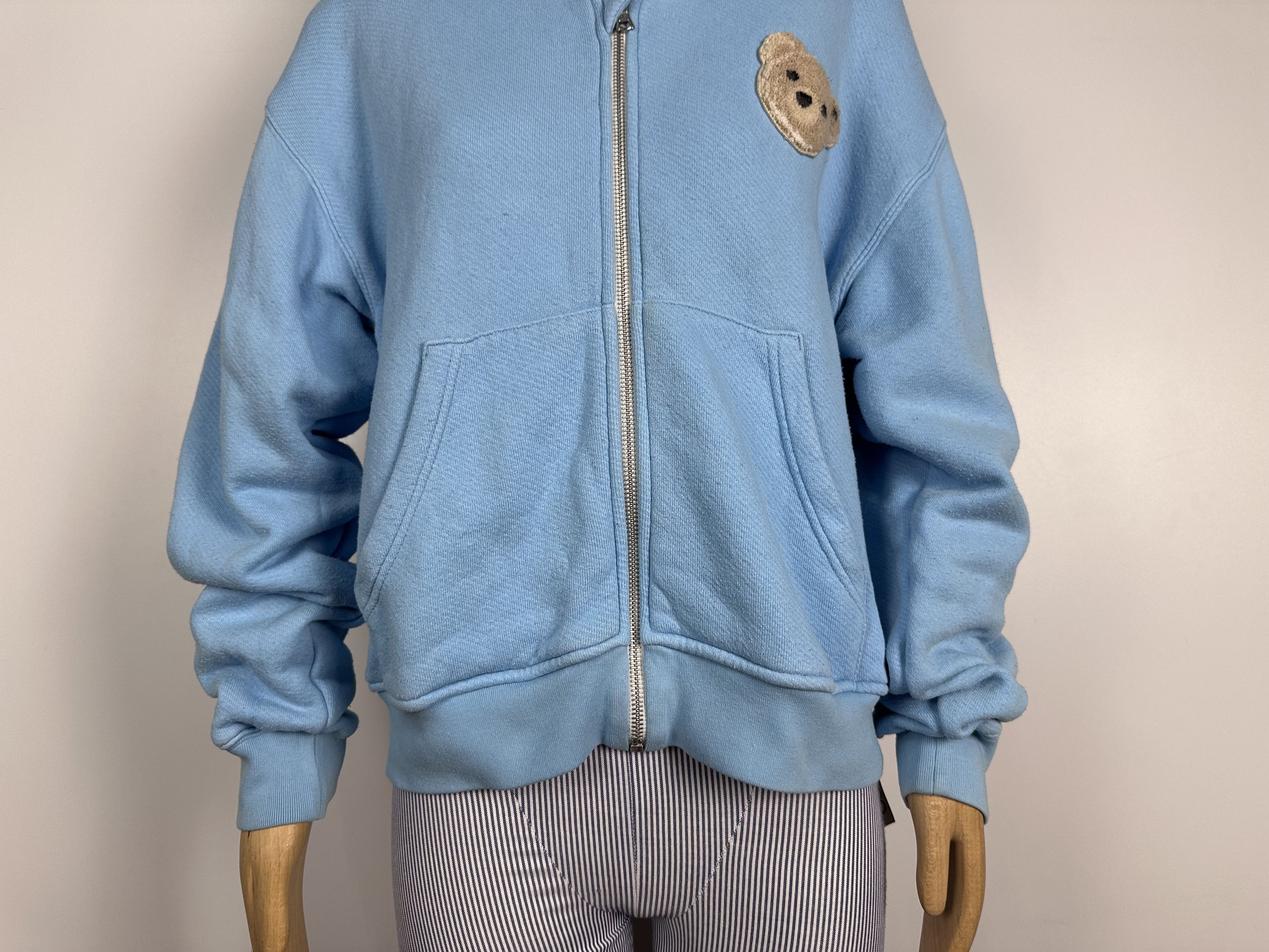 Palm Angels Palm Angels BEAR HOODIE Youth Kids Blue Size 12 Size S / US 4 / IT 40 - 4 Thumbnail