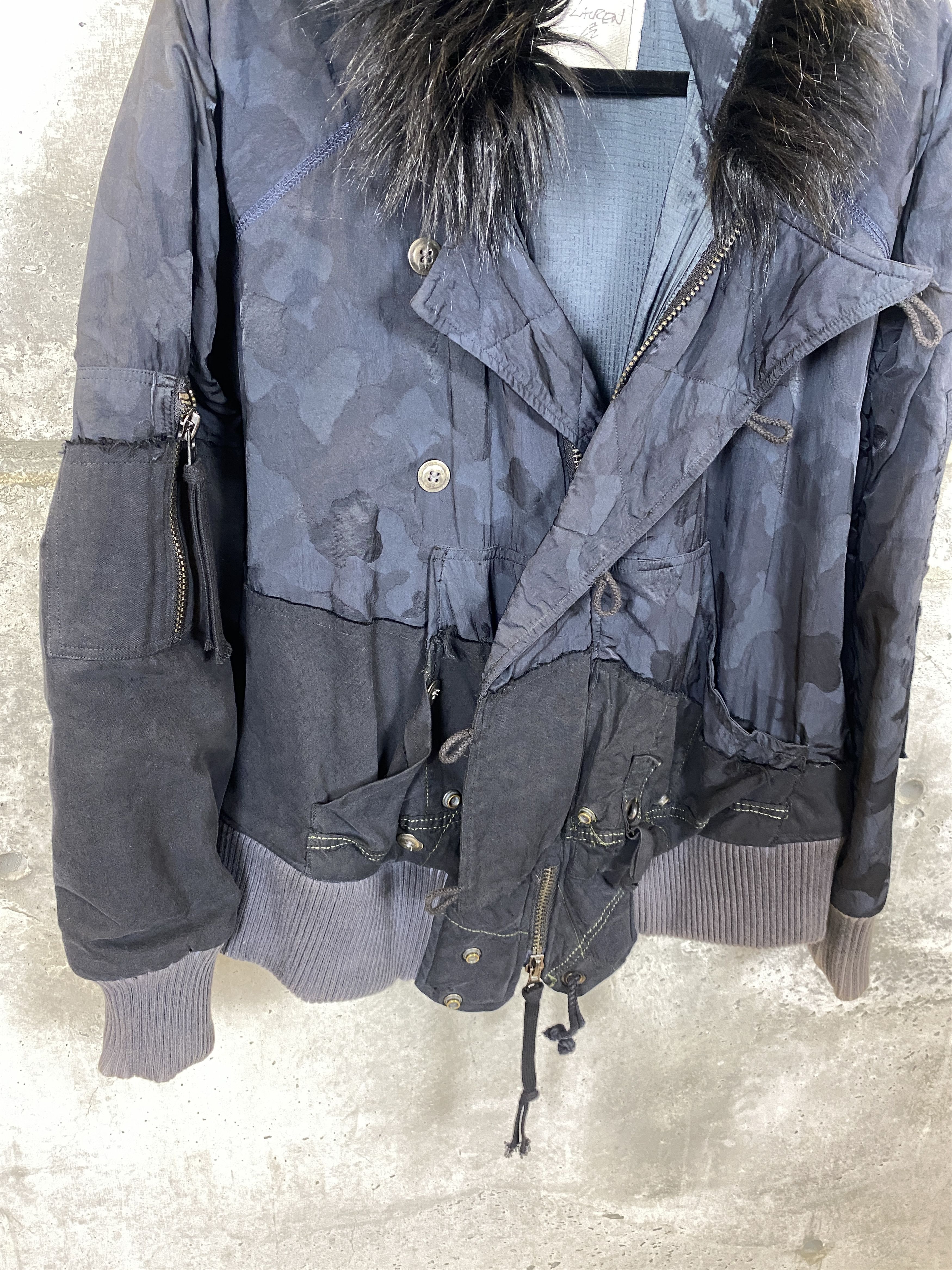 Greg Lauren Greg Lauren SAMPLE 50/50 Snorkel Puffy Flight Jacket Size US M / EU 48-50 / 2 - 3 Thumbnail