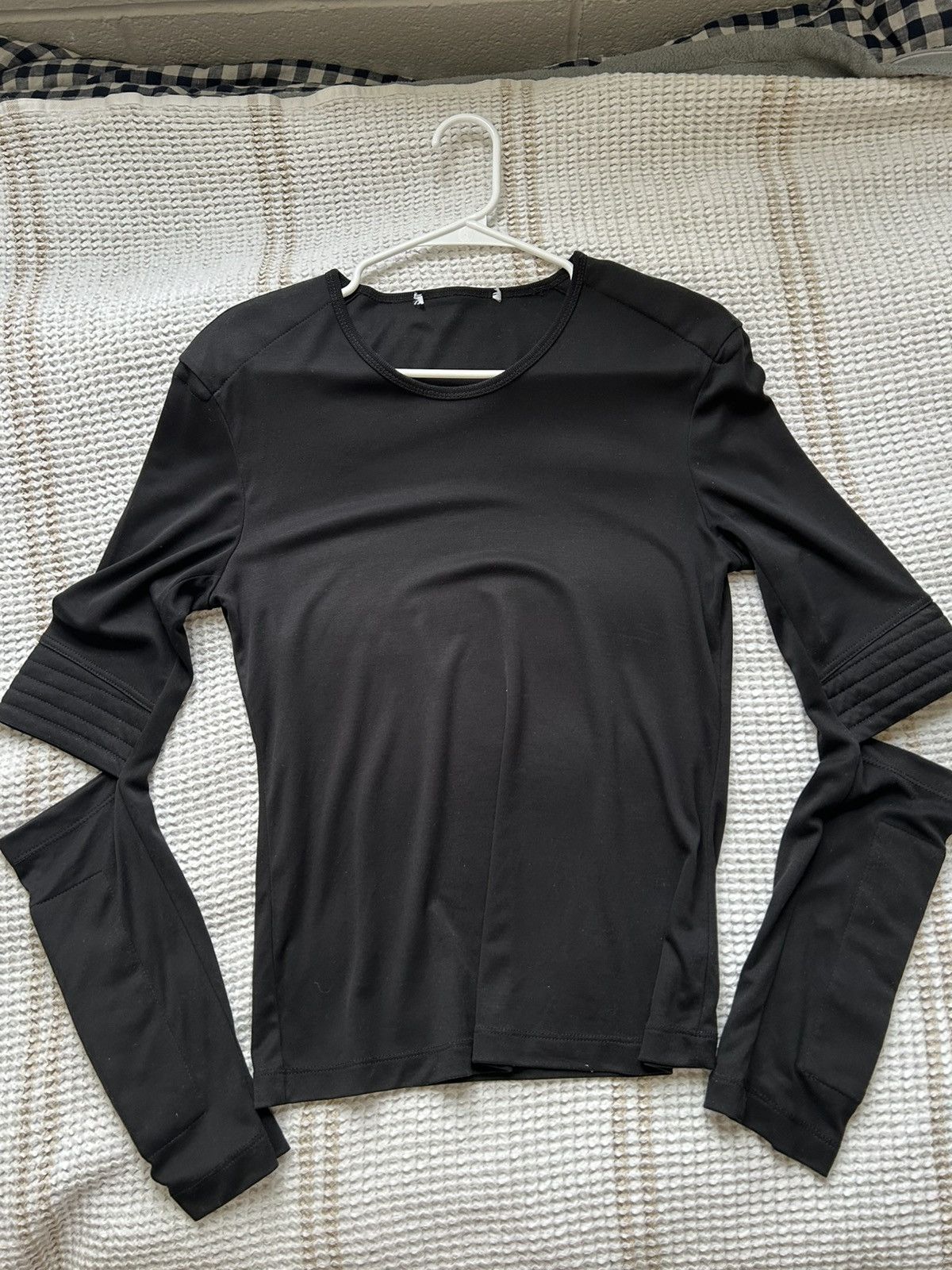 Helmut Lang Helmut Lang Split Sleeve Padded Long Sleeve Black Size US M / EU 48-50 / 2 - 1 Thumbnail