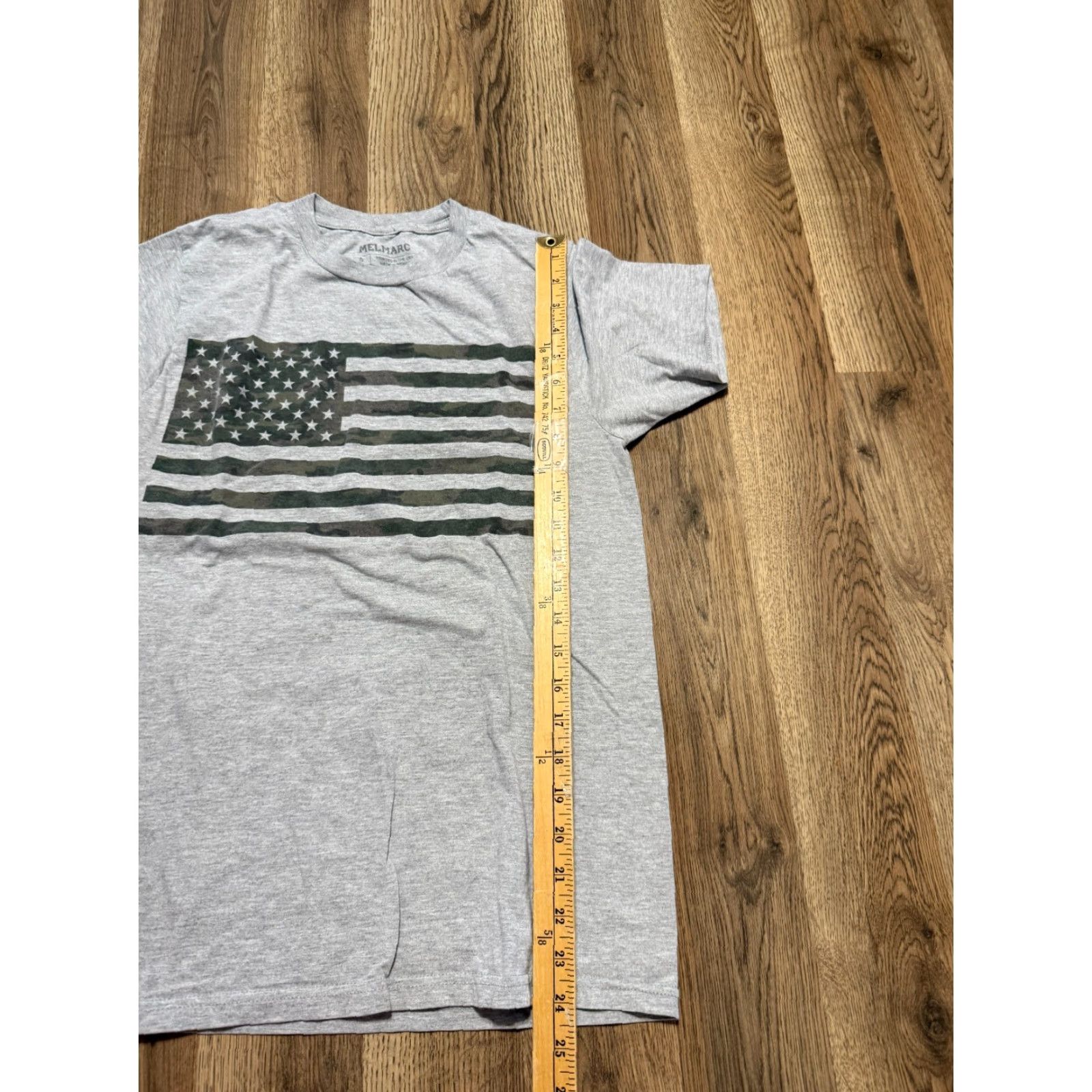 Vintage Melmarc Shirt Men's Small Gray Green Brown American Flag Camouflage Print Shirt Size US S / EU 44-46 / 1 - 7 Thumbnail