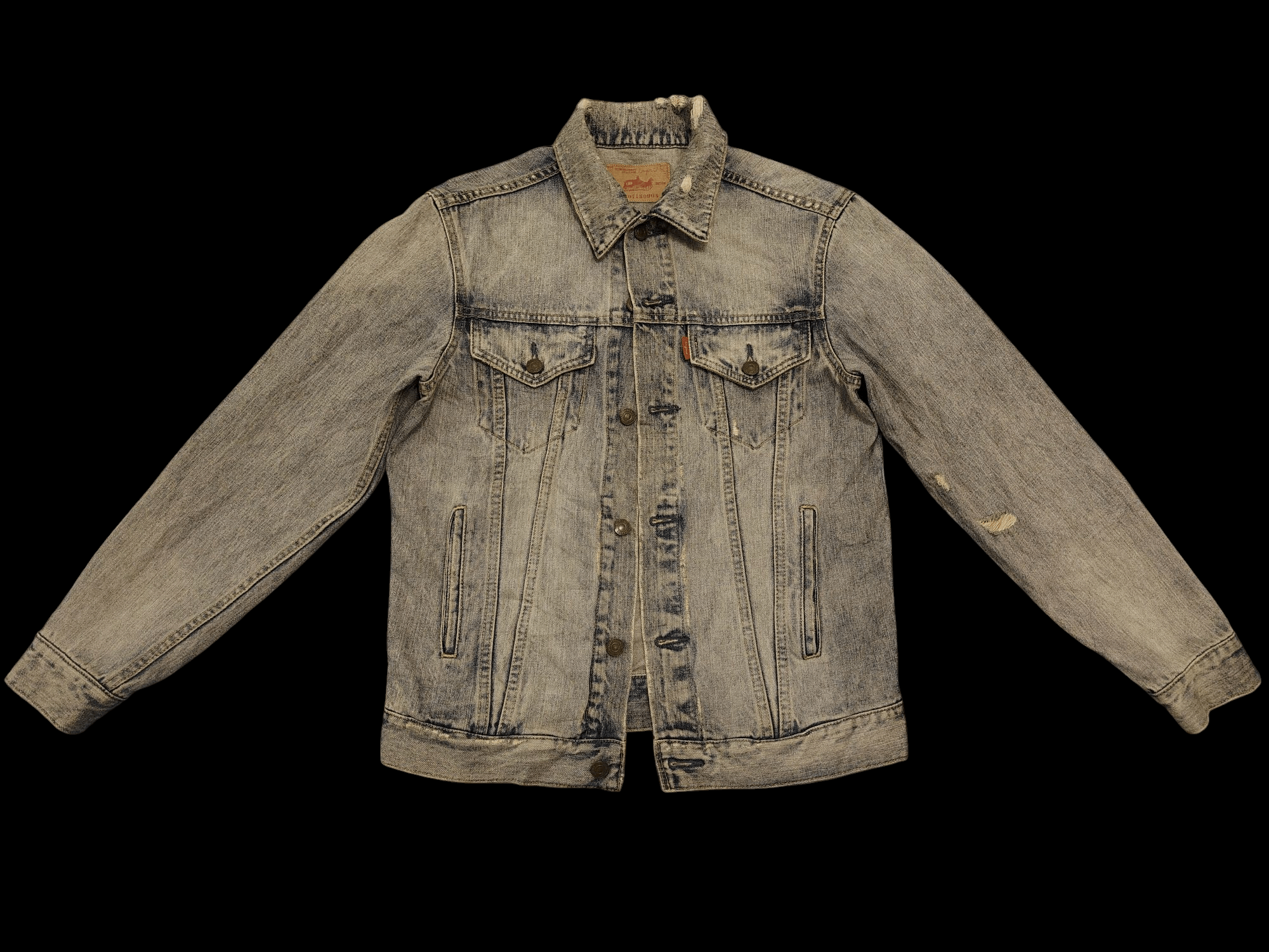 Japanese Brand 💥Insane💥 Ungrid 211407180904 Distressed denim Jacket Size M / US 6-8 / IT 42-44 - 1 Thumbnail