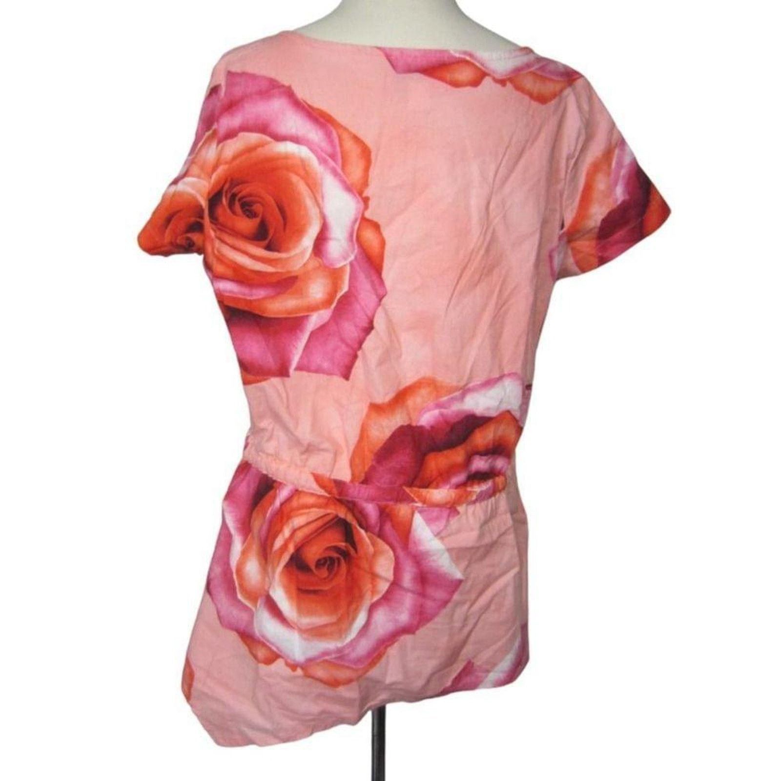 Other Koi by Kathy Peterson Pink Floral Cotton Top Cottagecore Size M / US 6-8 / IT 42-44 - 9 Thumbnail
