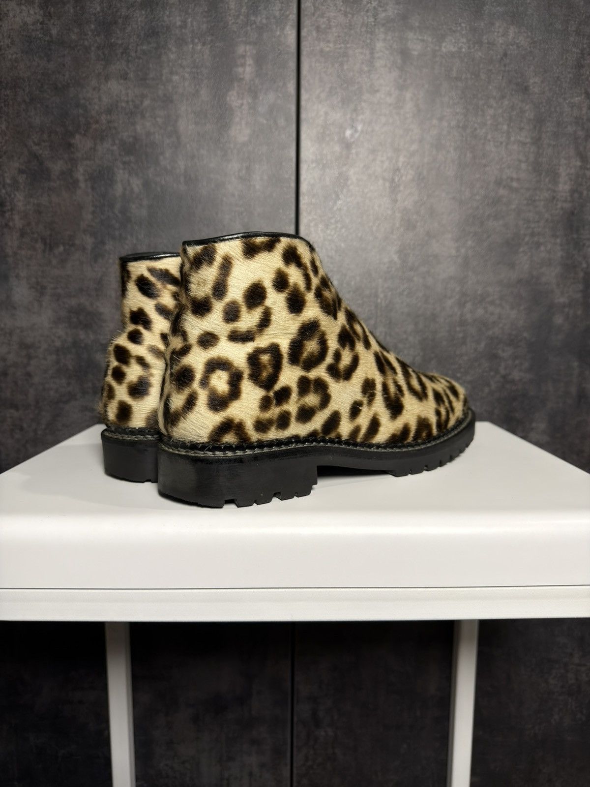 Vintage Sick Kandahar Pony Hair Fur Leopard Boots 424 Owens Yohji Size US 10 / IT 40 - 13 Thumbnail