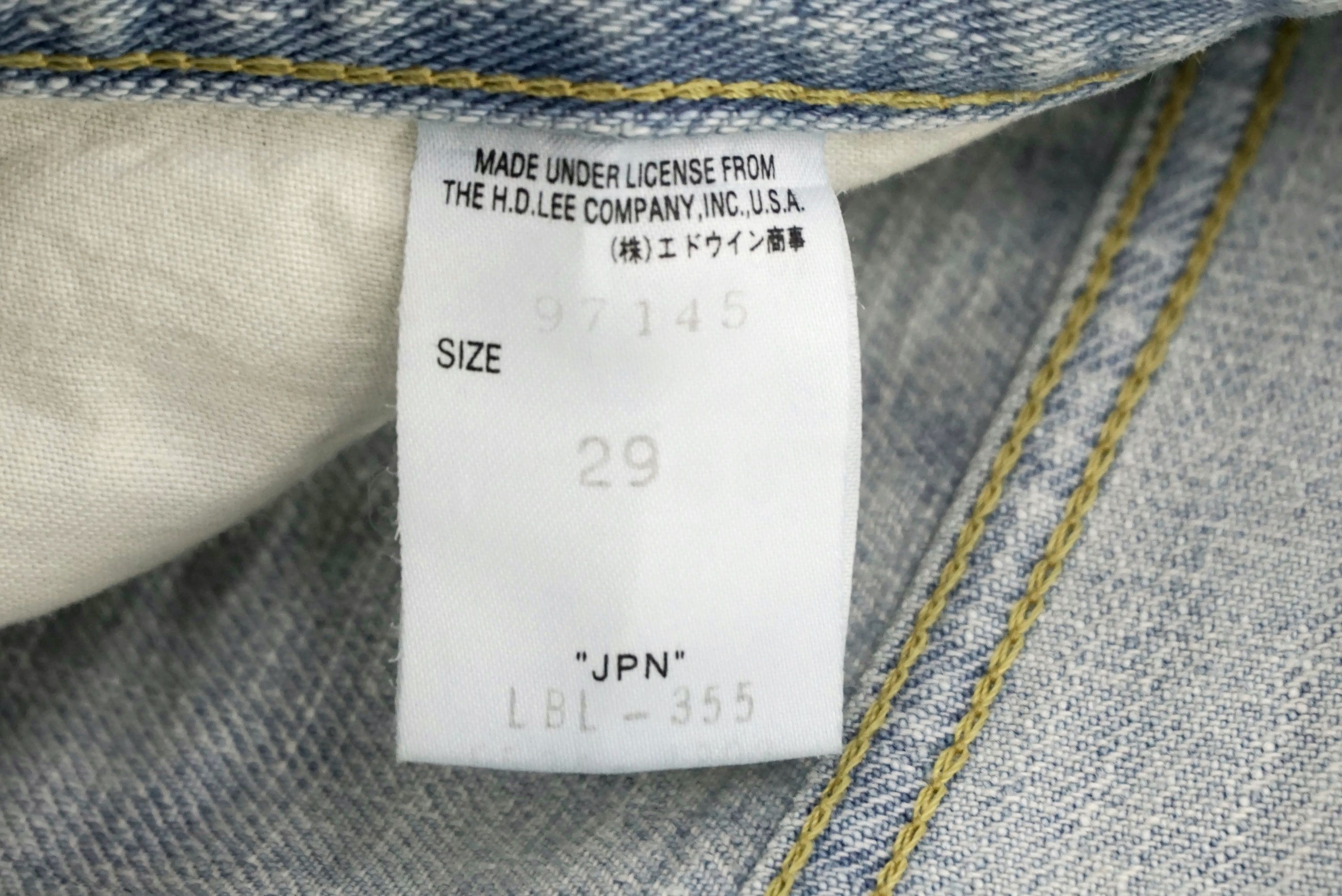 Lee Lee X Alcali Japan Size 29 fit W31xL31 Linen Blend Denim Size US 29 - 13 Thumbnail