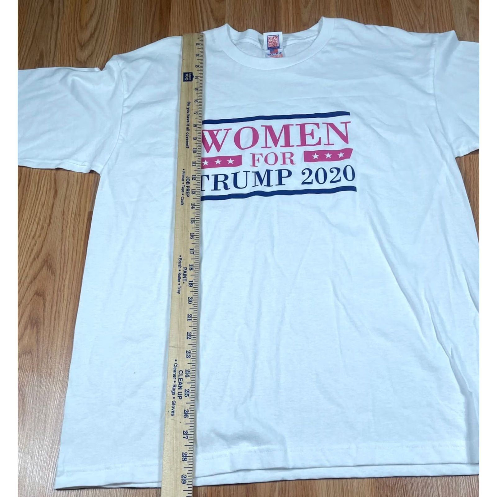 Vintage Bayside T-Shirt Mens L White Trump 2020 CrewNeck Short Sleeve Logo Made in USA Size L / US 10 / IT 46 - 3 Thumbnail