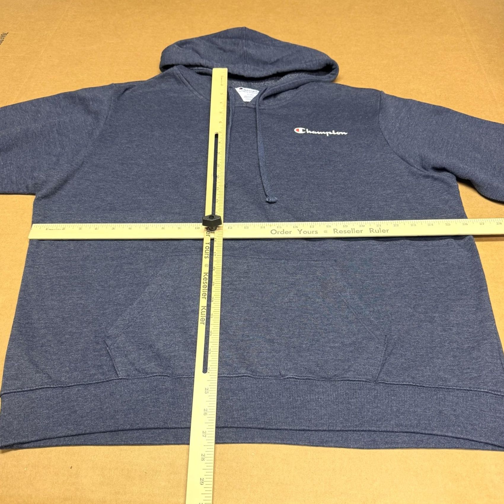 Champion Champion Hoodie Mens XL Blue Pullover Fleece Sweatshirt Script Logo Athletic Size US XL / EU 56 / 4 - 5 Thumbnail