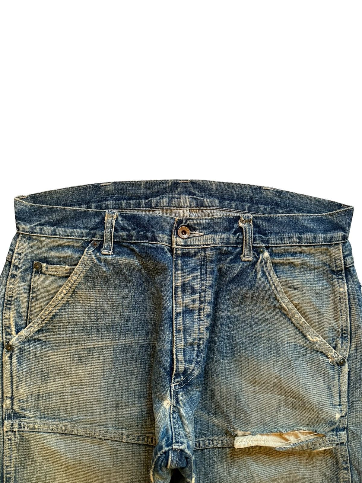 Japanese Brand Vintage Japanese Gowest Mud Wash Military Baggy Jeans Size US 34 / EU 50 - 4 Thumbnail