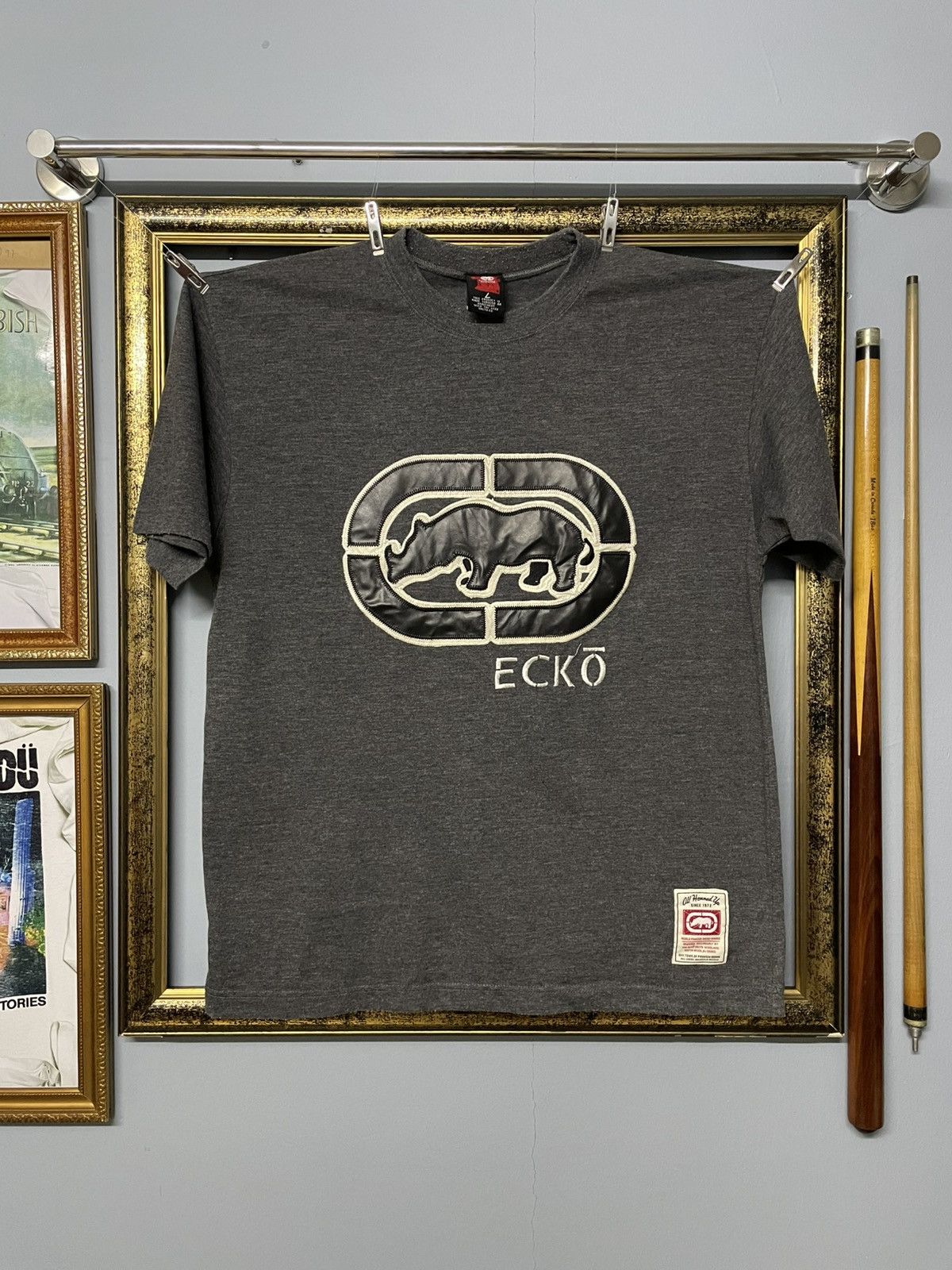 Ecko Unltd. Vintage 1990s Designer Ecko Unltd Iconic Big Logo Tshirt Size US M / EU 48-50 / 2 - 1 Thumbnail