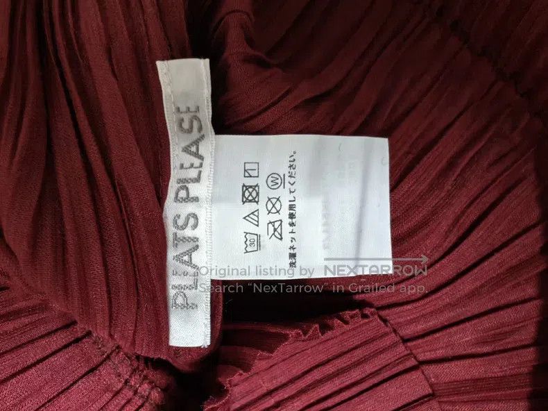 Issey Miyake Issey Miyake Bordeaux Red Top Size L / US 10 / IT 46 - 2 Thumbnail