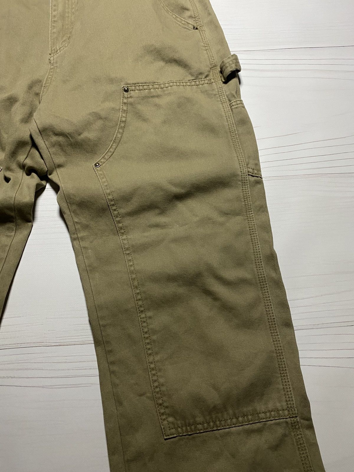 Carhartt × Vintage Vintage Carhartt cargo leather logo baggy fit y2k pants Size US 34 / EU 50 - 9 Thumbnail