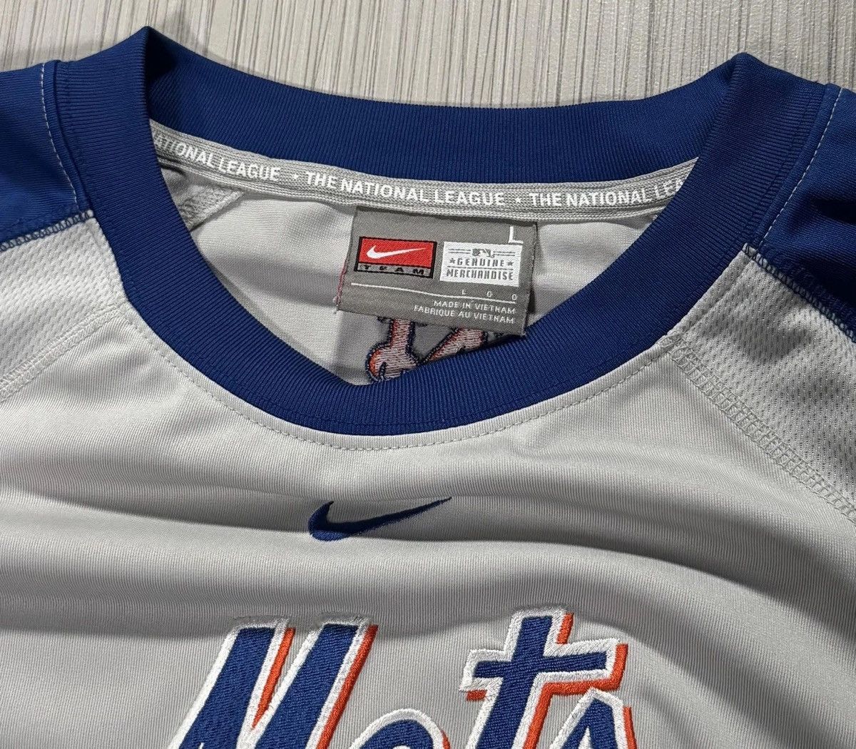 Majestic Vintage Nike New York Mets Performance Top (Size L) Size US L / EU 52-54 / 3 - 2 Thumbnail