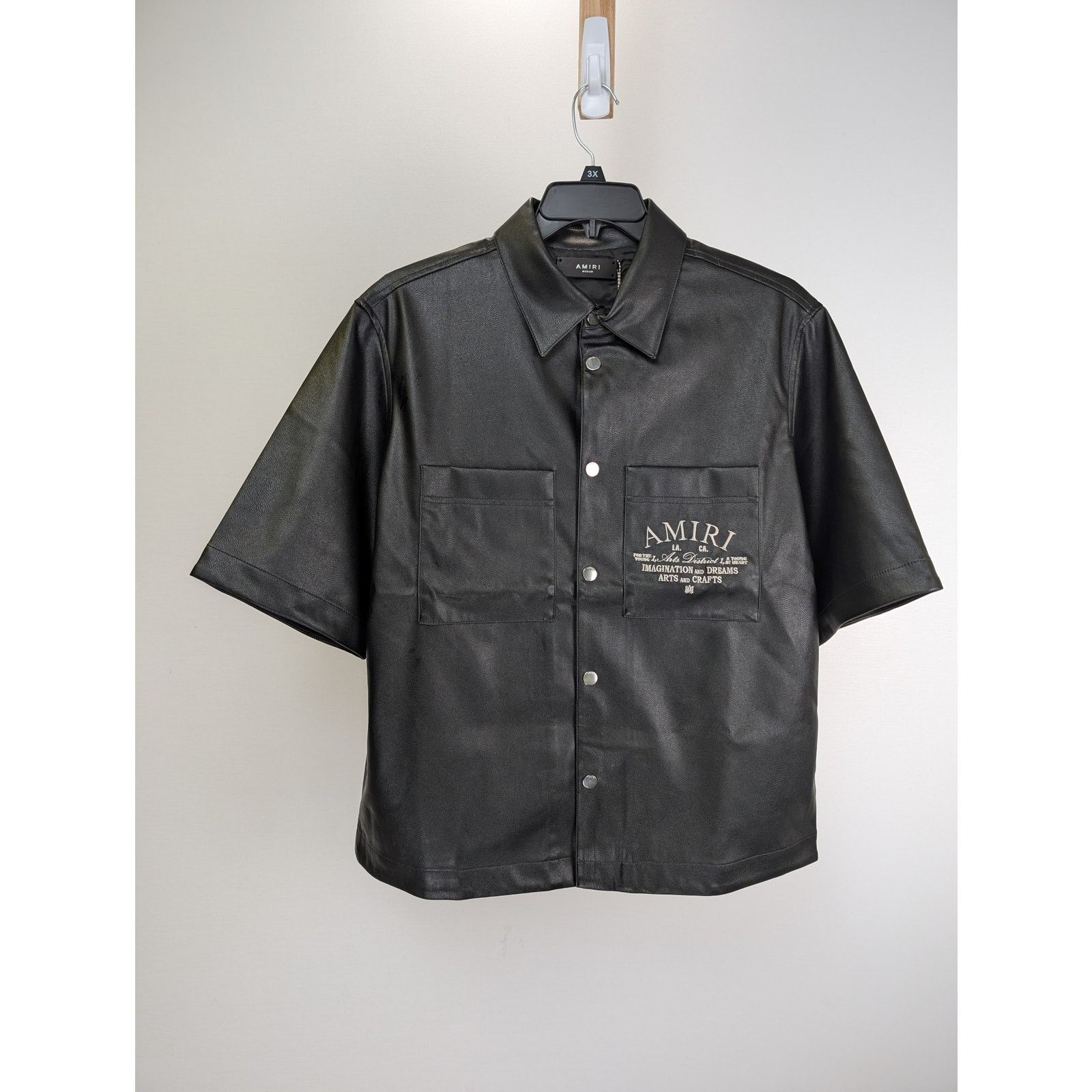 Amiri o1rshd1 Amiri Arts District Button up Shirt Jacket in Black Size US XXL / EU 58 / 5 - 1 Thumbnail