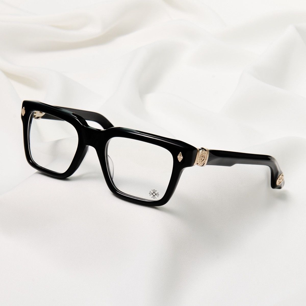 Chrome Hearts CHROME HEARTS HALLLAMANASS BLACK/ 18KGP GLASSES Size ONE SIZE - 2 Thumbnail