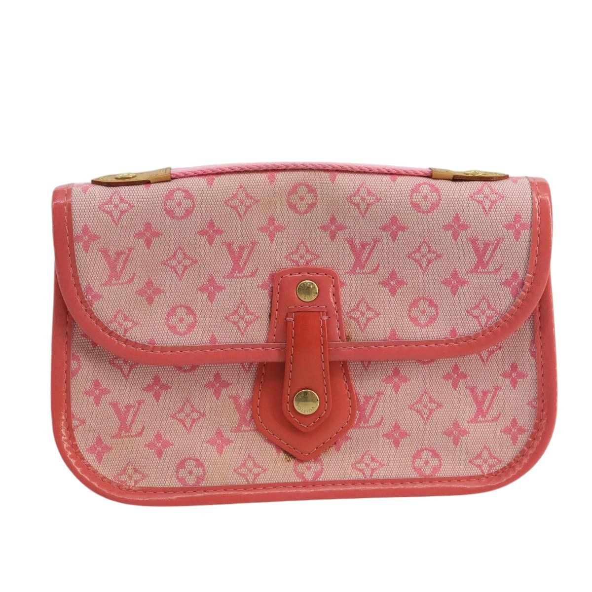 Mary Kate Pink Canvas Clutch Bag (Pre-Owned)