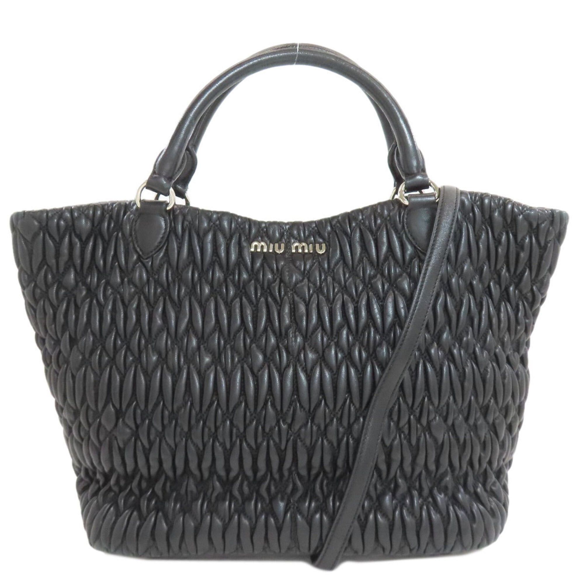 Miu Miu Miu Miu Miu Matelassé 2-Way Handbag, Calfskin, Women's MIUMIU Size ONE SIZE - 1 Thumbnail
