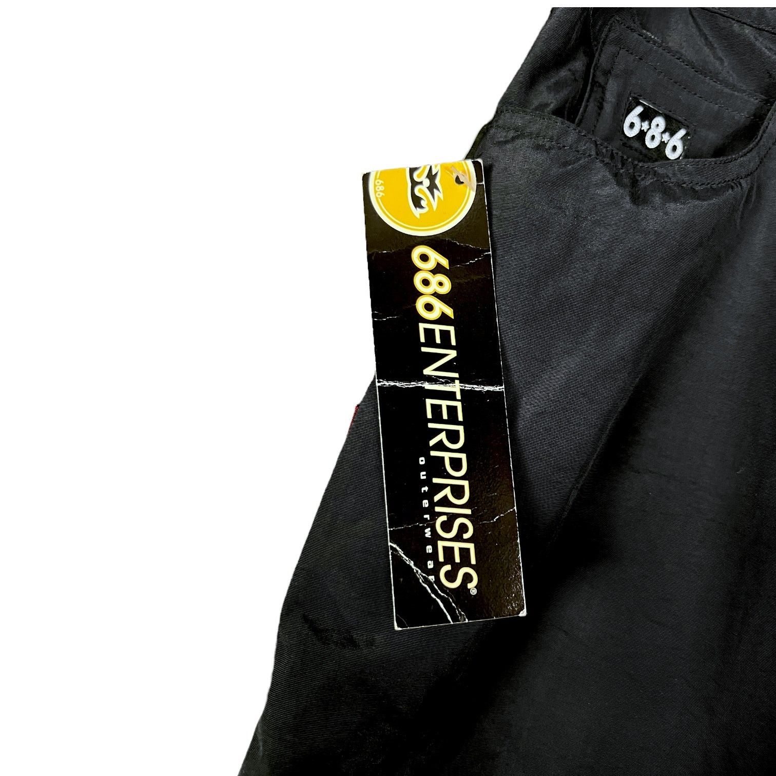 NWT 686 Black Snowboarding Pants - Size XL - 90s Deadstock
